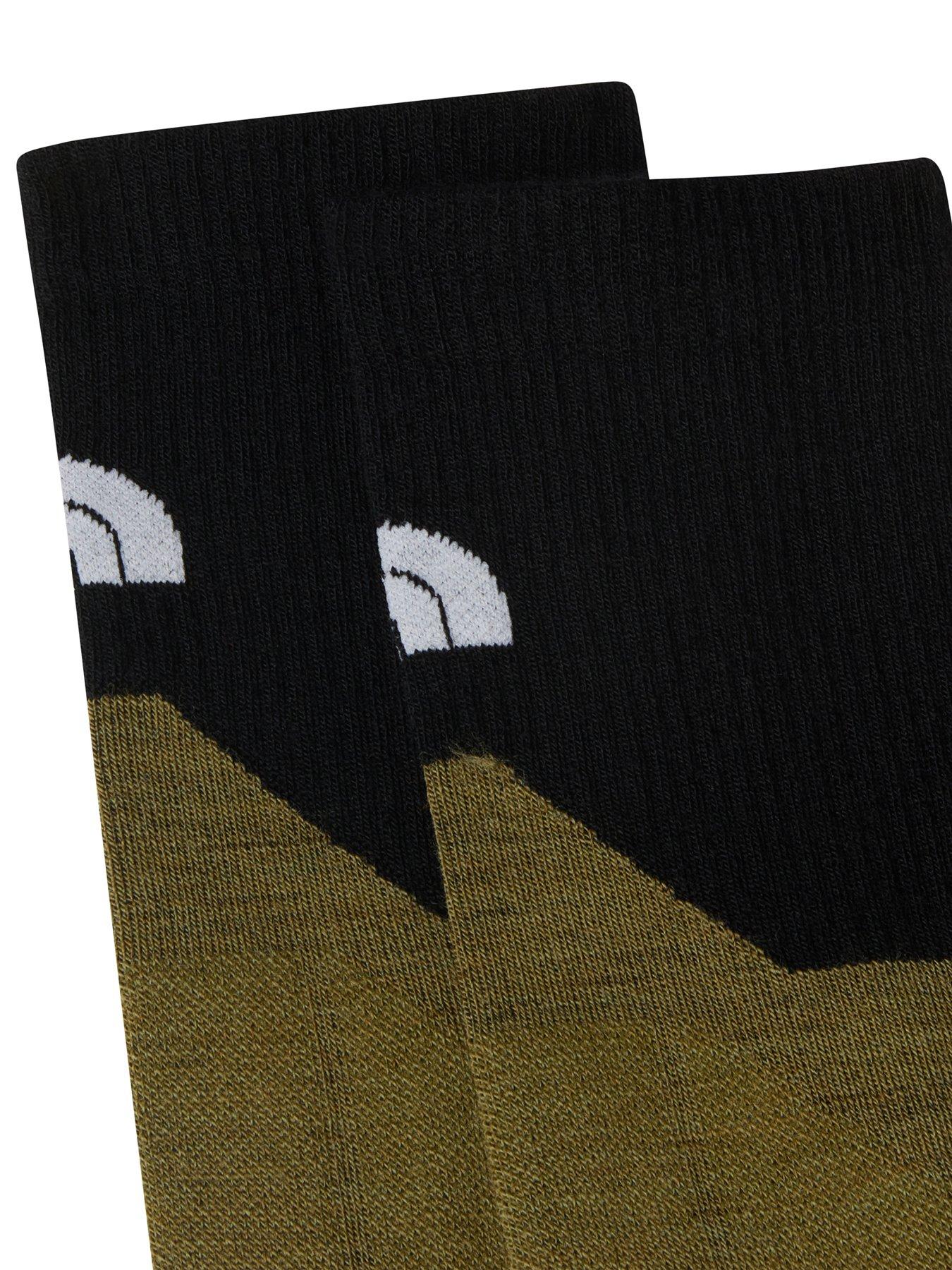 Image 3 of 3 of The North Face Hiking Crew Socks - Cedar / TNF Black