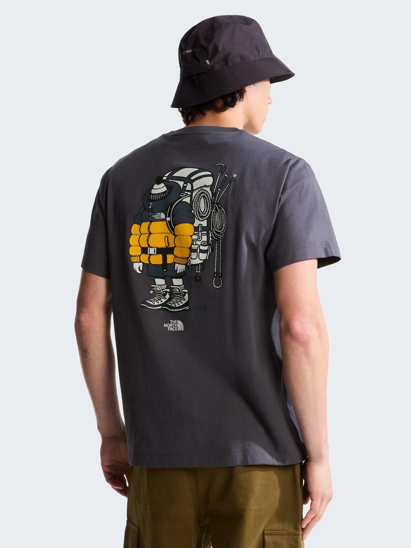 The North Face Unisex Gear Up Get Out Graphic T-Shirt - Anthracite Grey