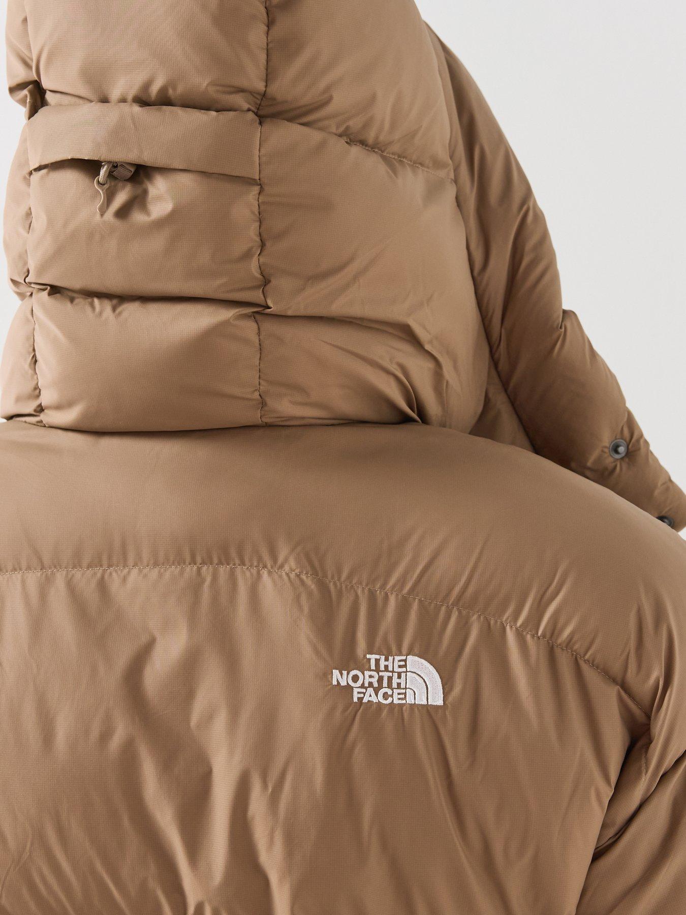 Image 5 of 6 of The North Face Womens Oversized Puffer Adjustable Hood Parka - Brown