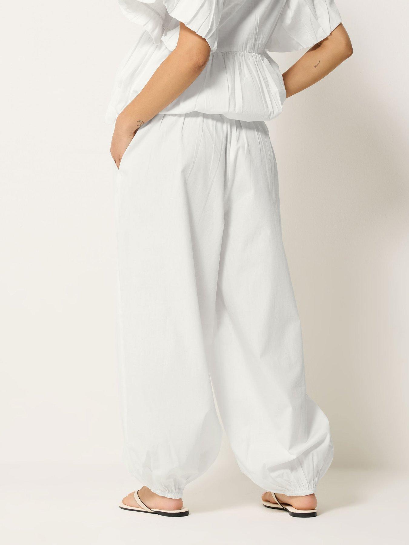 Image 2 of 4 of PixieGirl Petite Poplin Cuff Balloon Pants