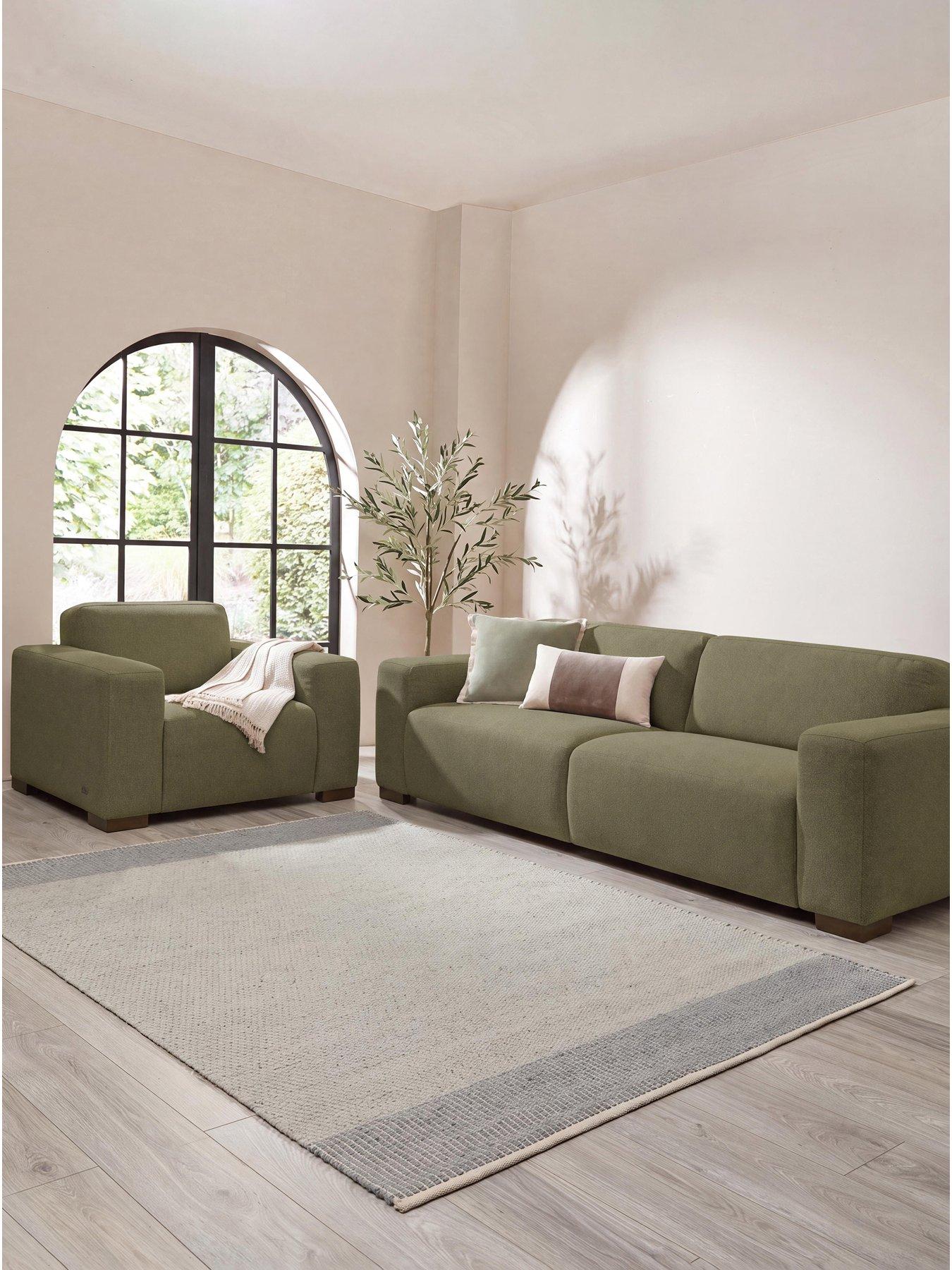 Michelle Keegan Home Cortes 3 Seater Sofa + Armchair (Buy  &  SAVE!) - FSC® Certified