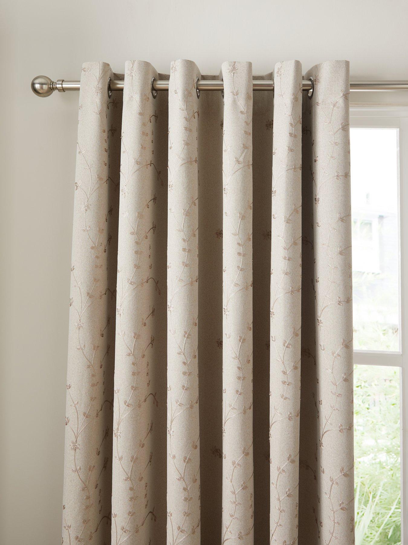 Image 3 of 5 of The Very Collection Copenhagan Fully Embroidered Blackout Curtain