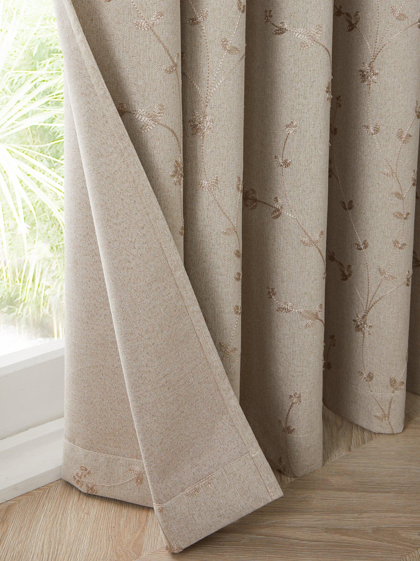 Image 4 of 5 of The Very Collection Copenhagan Fully Embroidered Blackout Curtain