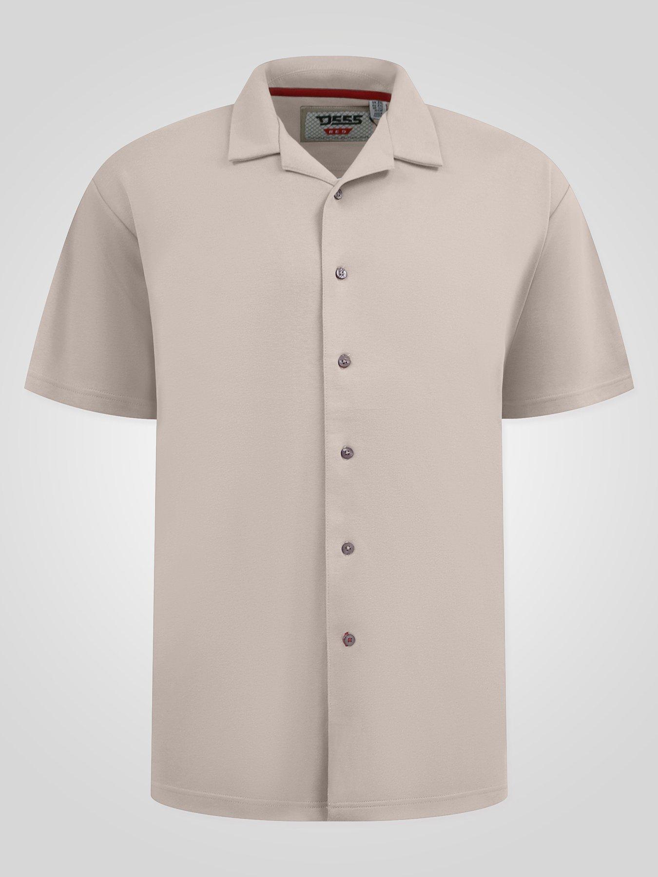 Image 5 of 5 of D555 Stone Stretch Cuban Collar Resort Short Sleeve Shirt