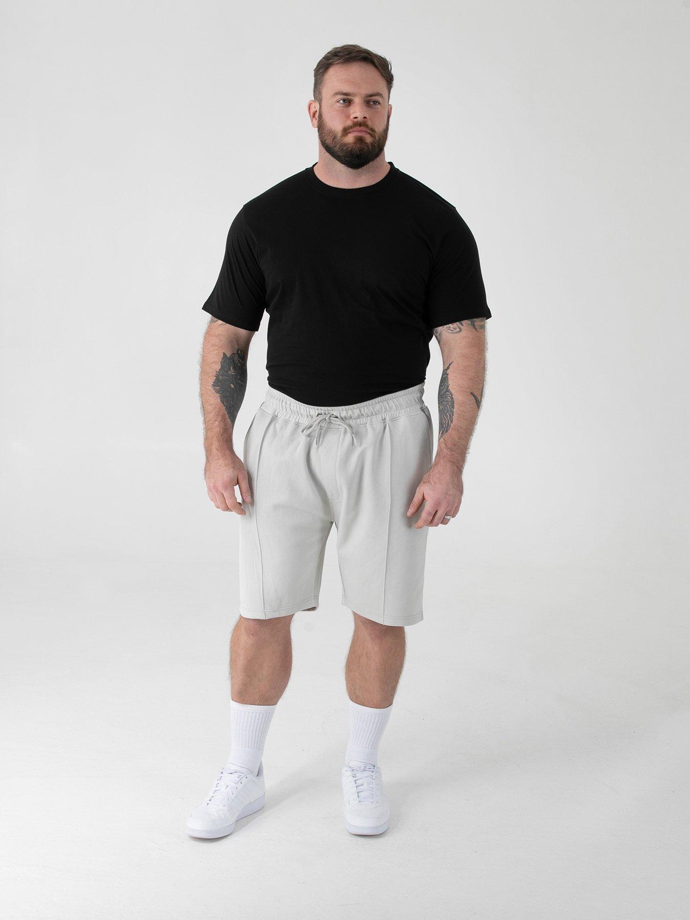 Image 3 of 6 of D555 Stretch Pique Elasticated Waist Shorts With Pin Tuck Front And Zipper Back Pocket