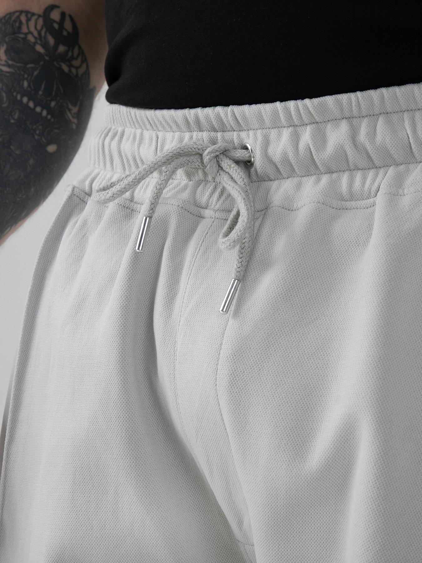 Image 4 of 6 of D555 Stretch Pique Elasticated Waist Shorts With Pin Tuck Front And Zipper Back Pocket