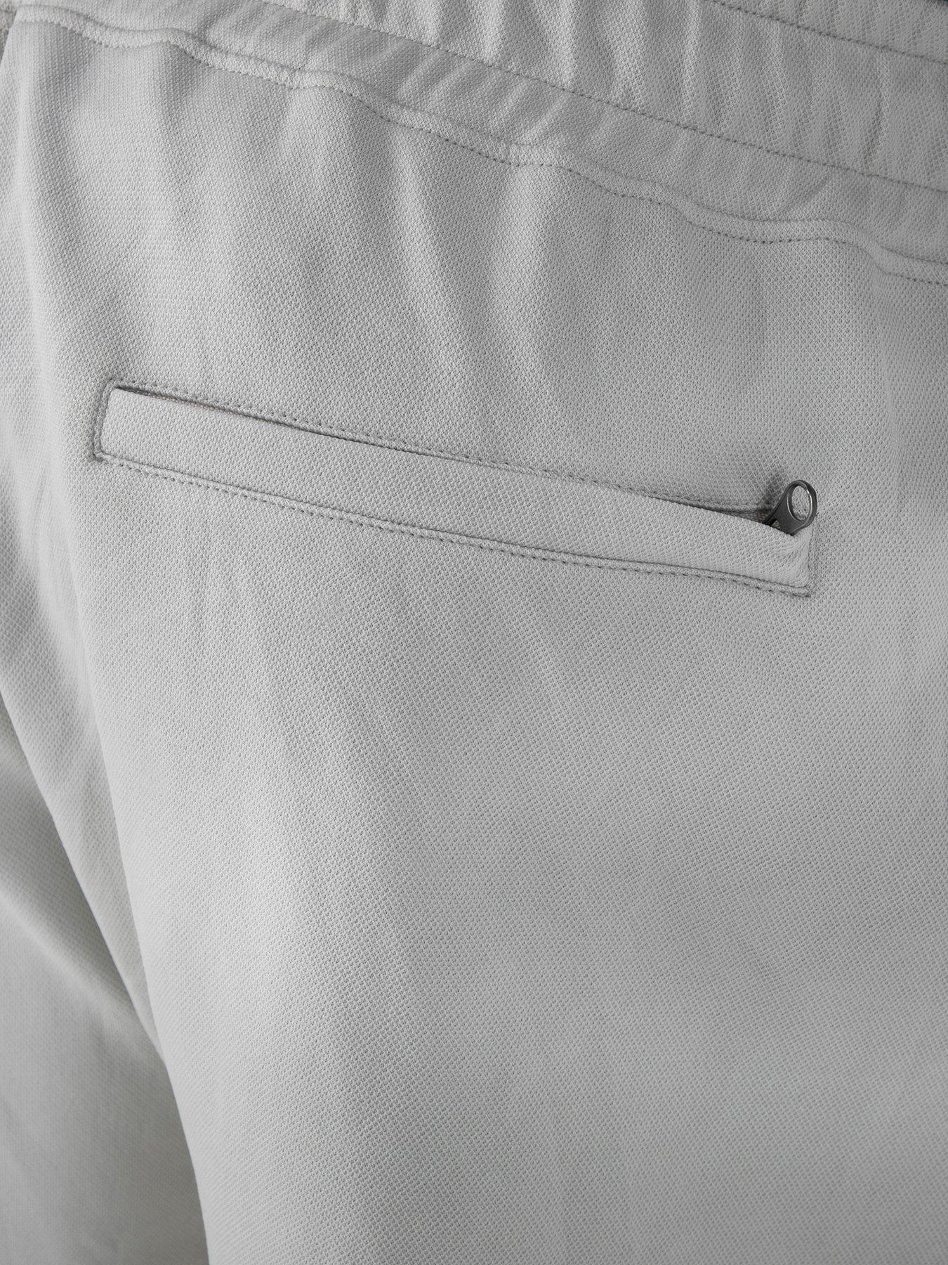 Image 5 of 6 of D555 Stretch Pique Elasticated Waist Shorts With Pin Tuck Front And Zipper Back Pocket