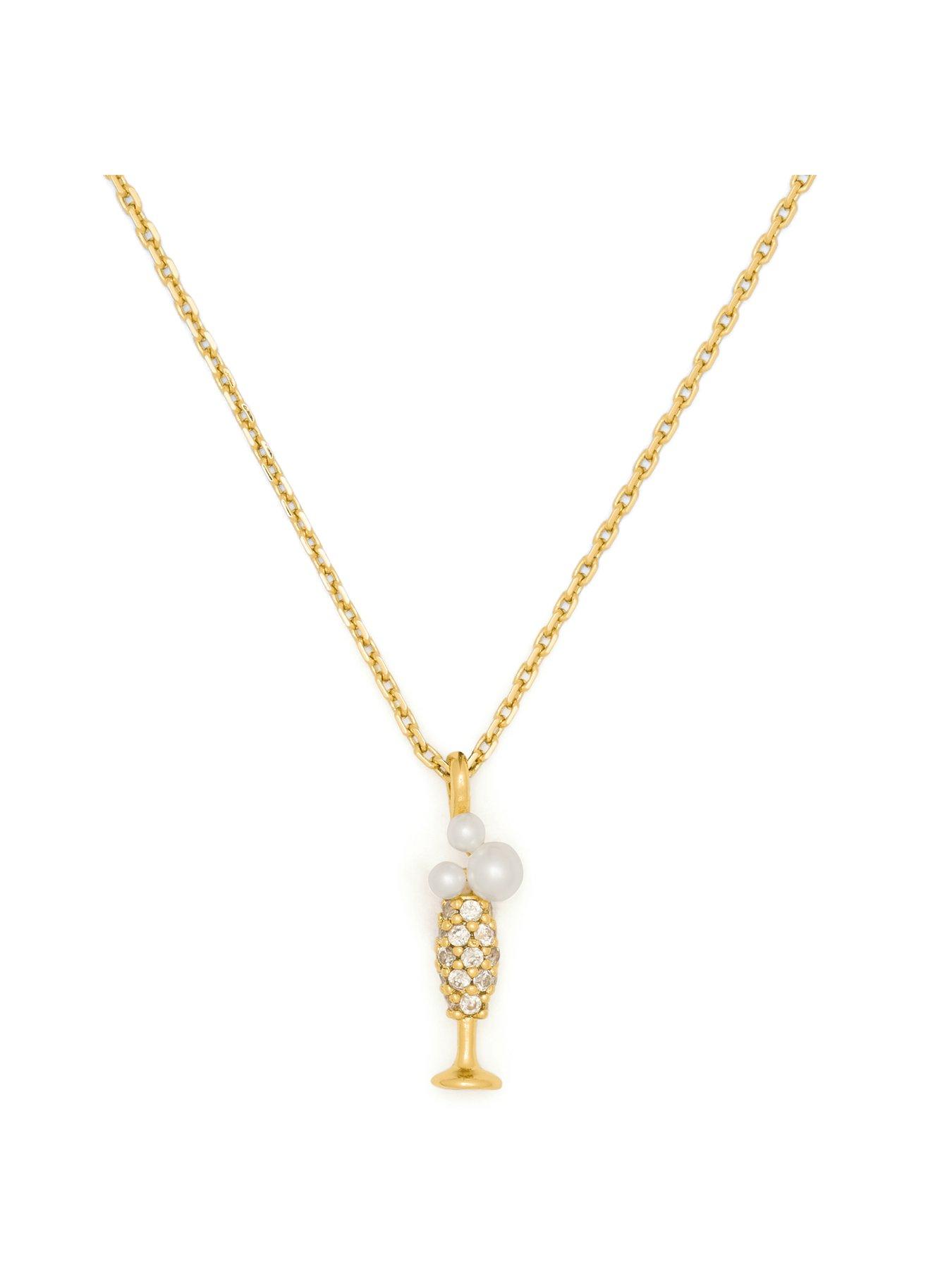Image 2 of 3 of Kate Spade New York Gifting Heres To You Pendant Necklace - Gold