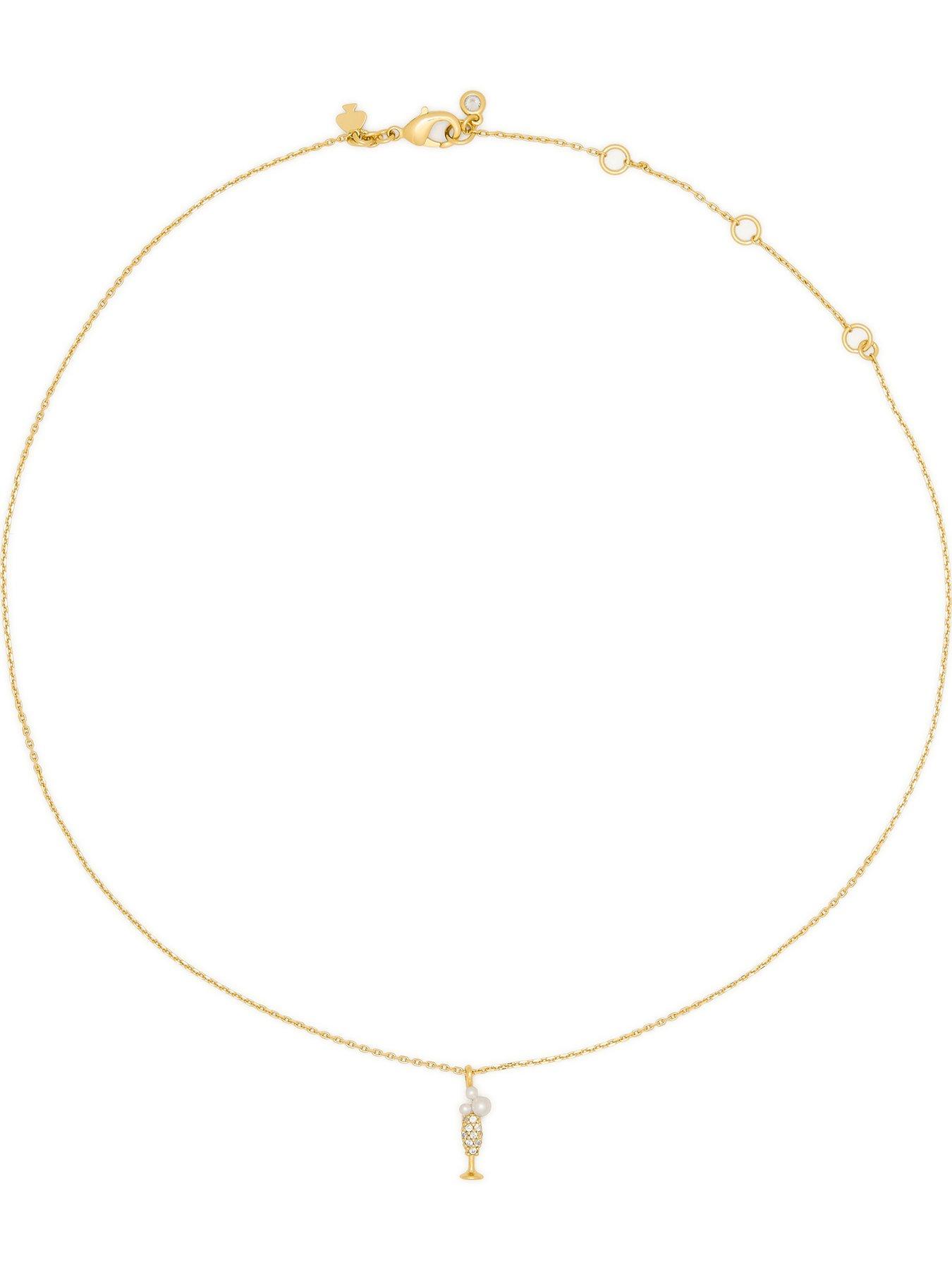 Image 3 of 3 of Kate Spade New York Gifting Heres To You Pendant Necklace - Gold