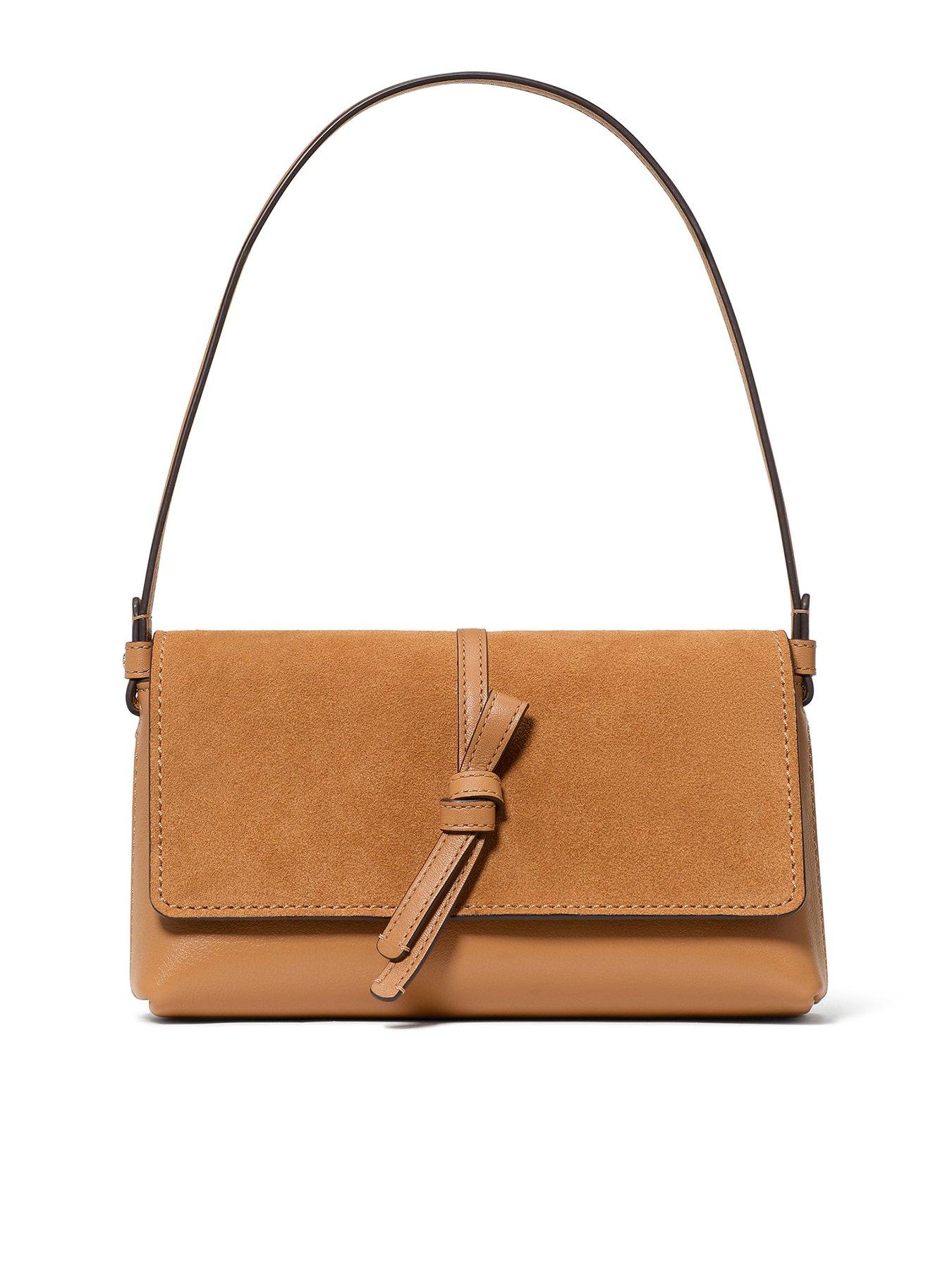 Kate Spade New York Loop Suede Small Shoulder Bag - Brown