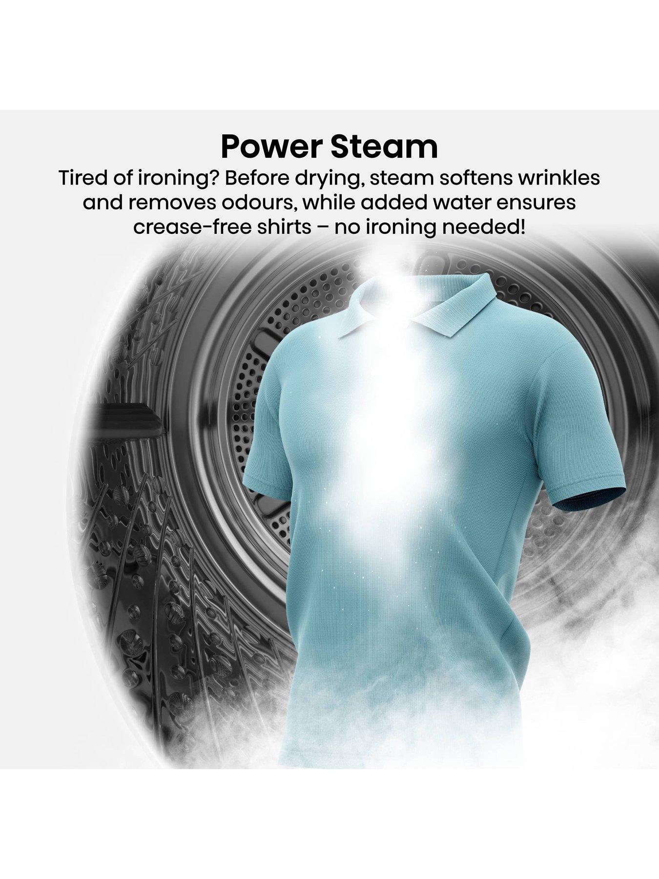 Image 3 of 8 of Hisense Power Steam 5i Series DH5I104BBAB WiFi-enabled 10kg, Heat Pump Tumble Dryer - Black - A+++ Rated