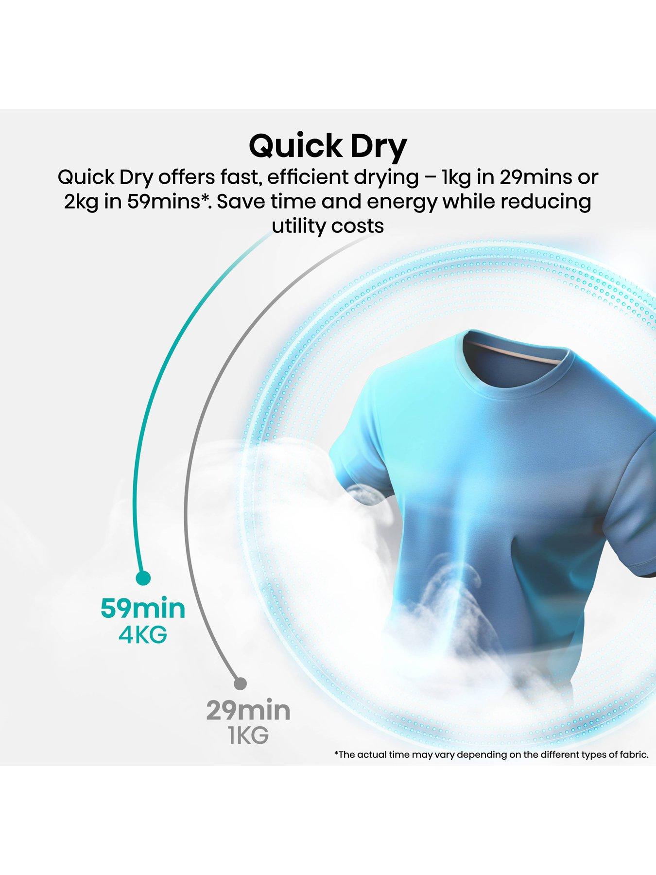 Image 4 of 8 of Hisense Power Steam 5i Series DH5I104BBAB WiFi-enabled 10kg, Heat Pump Tumble Dryer - Black - A+++ Rated