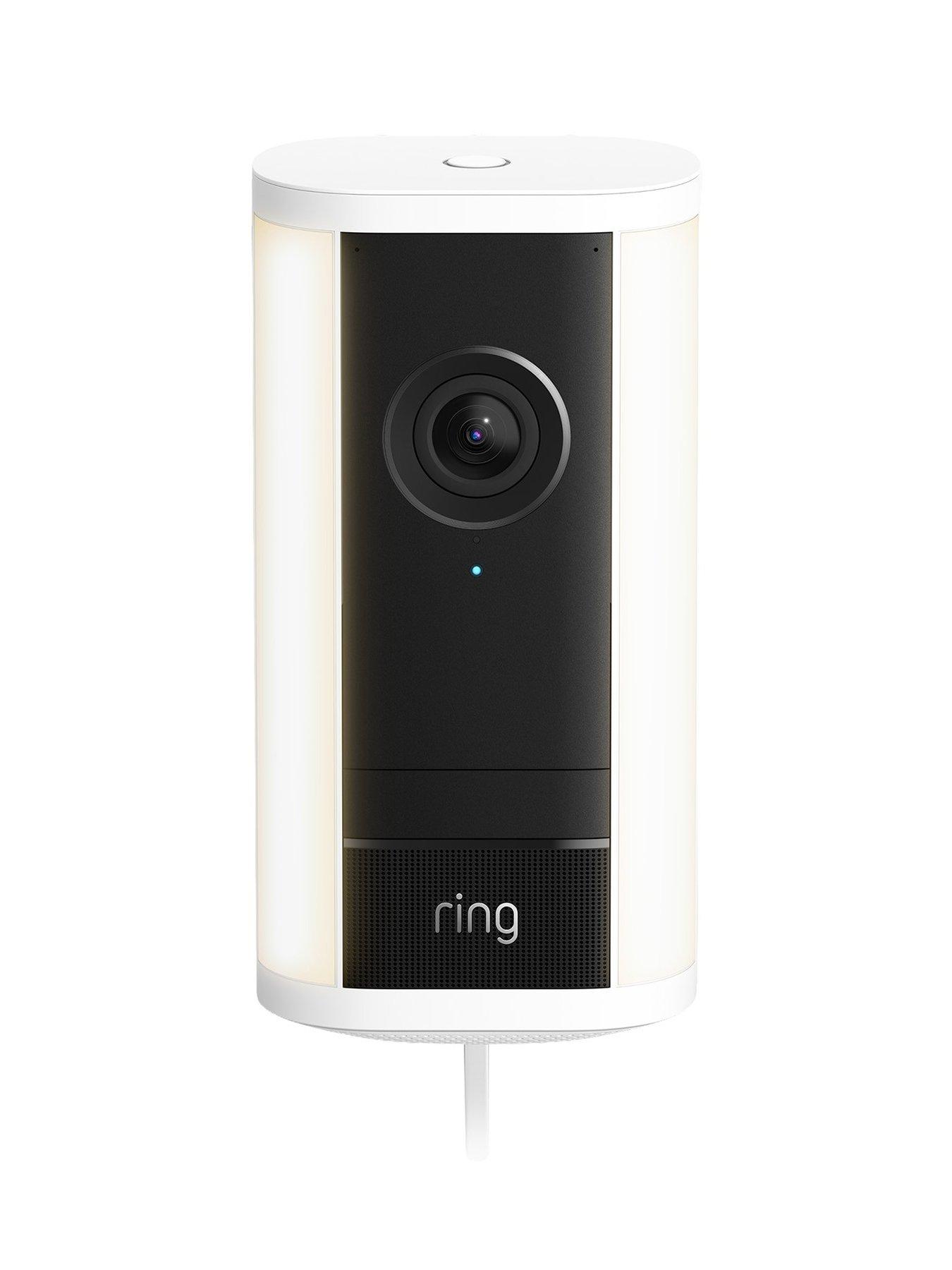 RING Ring Spotlight Cam Pro (2nd Gen) Retinal 4K Outdoor Security Camera - Plug-In - White - (Newest Gen)