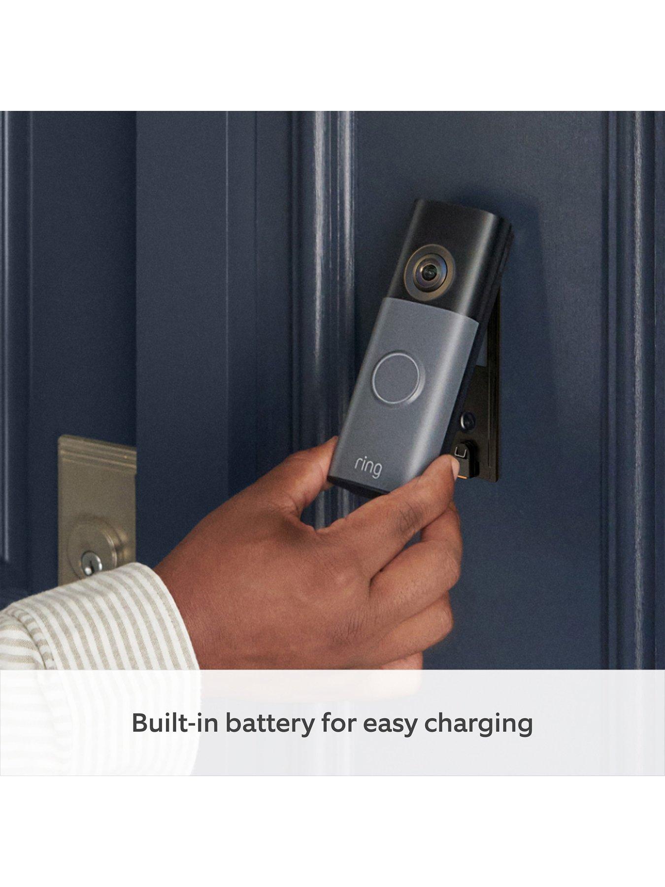 Image 5 of 8 of RING Battery Video Doorbell (2nd Gen) - Retinal 2K and Head-to-Toe View - Matte Mocha (Newest Gen)