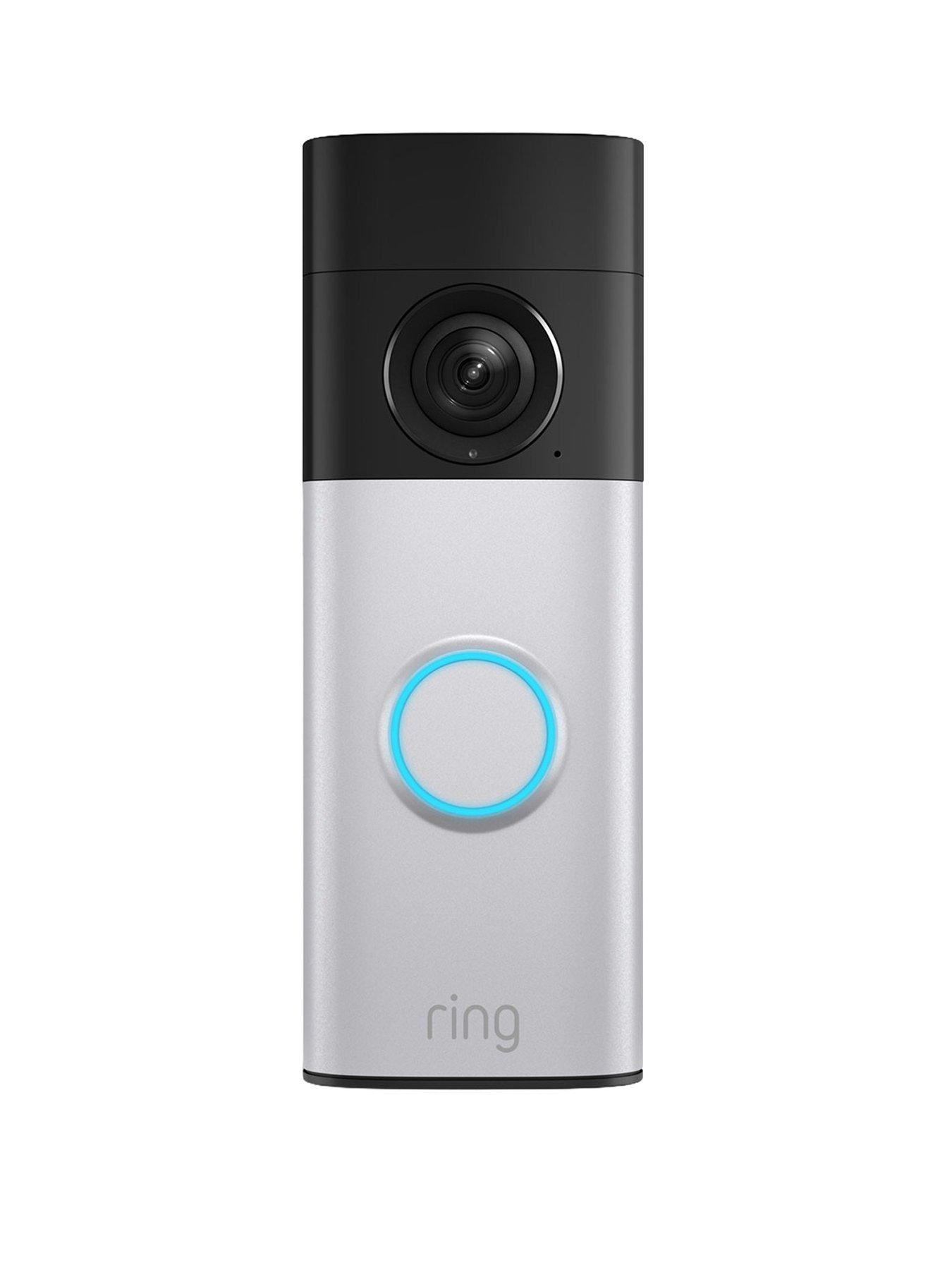 RING Ring Battery Video Doorbell Plus (2nd Gen) - Retinal 2K with Quick Release Battery - Nickel Silver (Newest Gen)