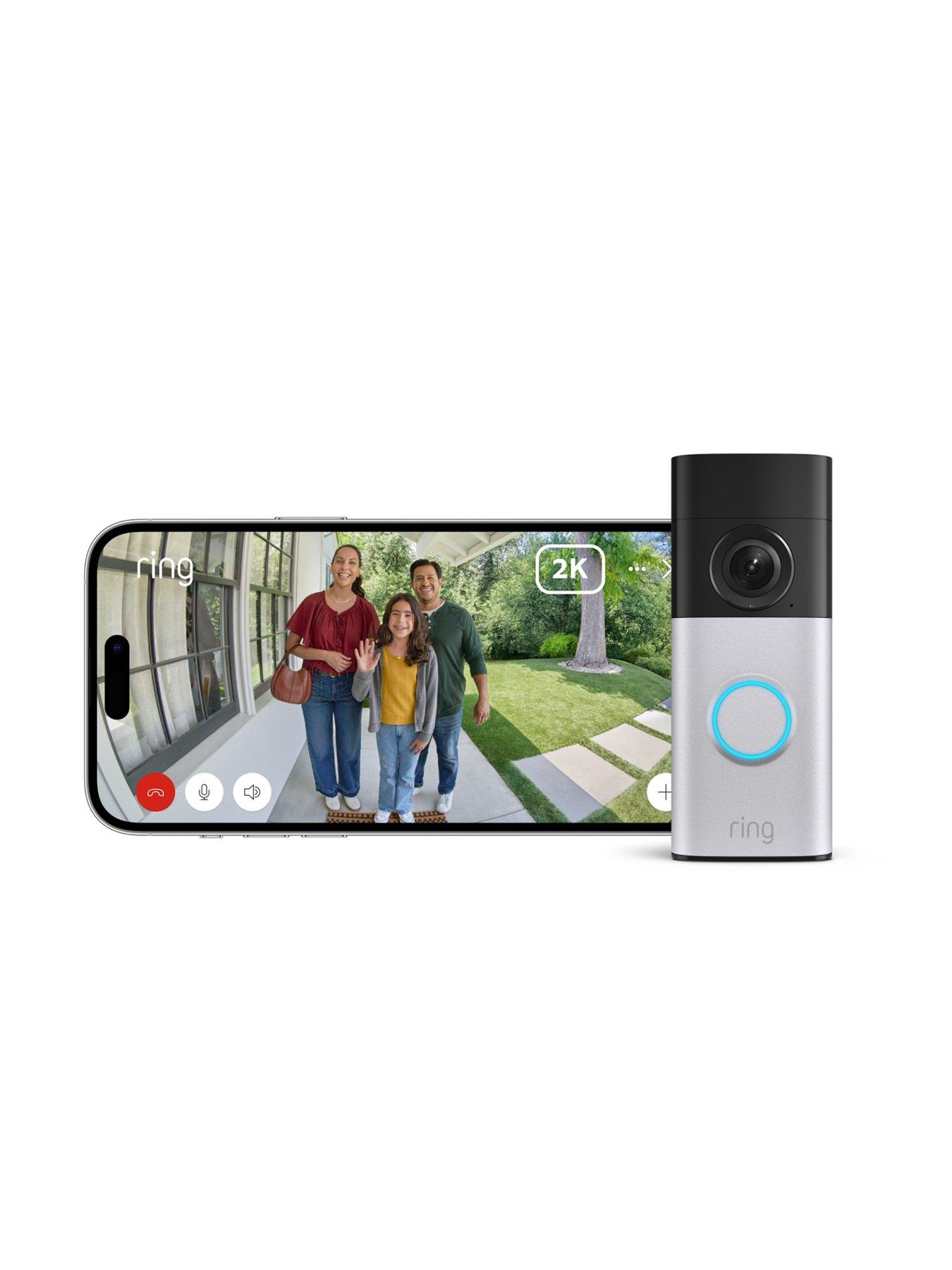 Image 2 of 7 of RING Wired Video Doorbell Plus 2K - Nickel Silver