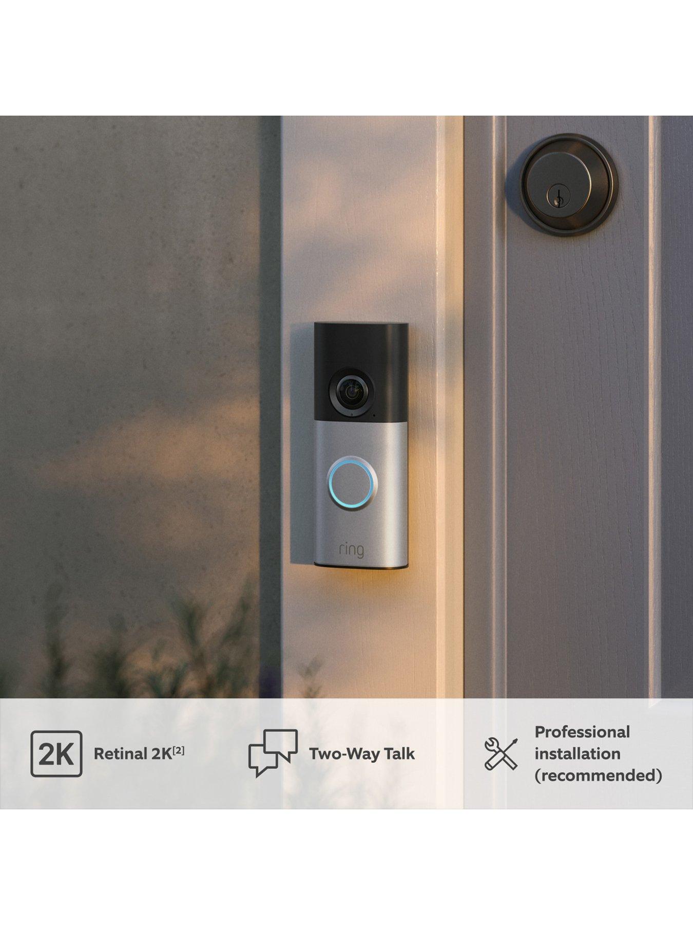 Image 3 of 7 of RING Wired Video Doorbell Plus 2K - Nickel Silver