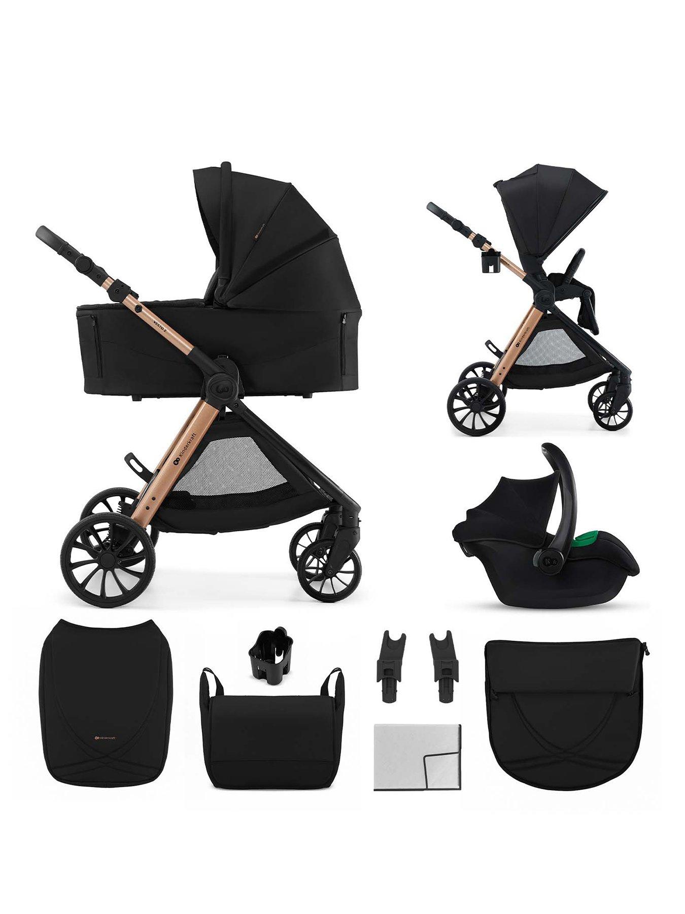 Kinderkraft Vesto 2 Travel System - Black
