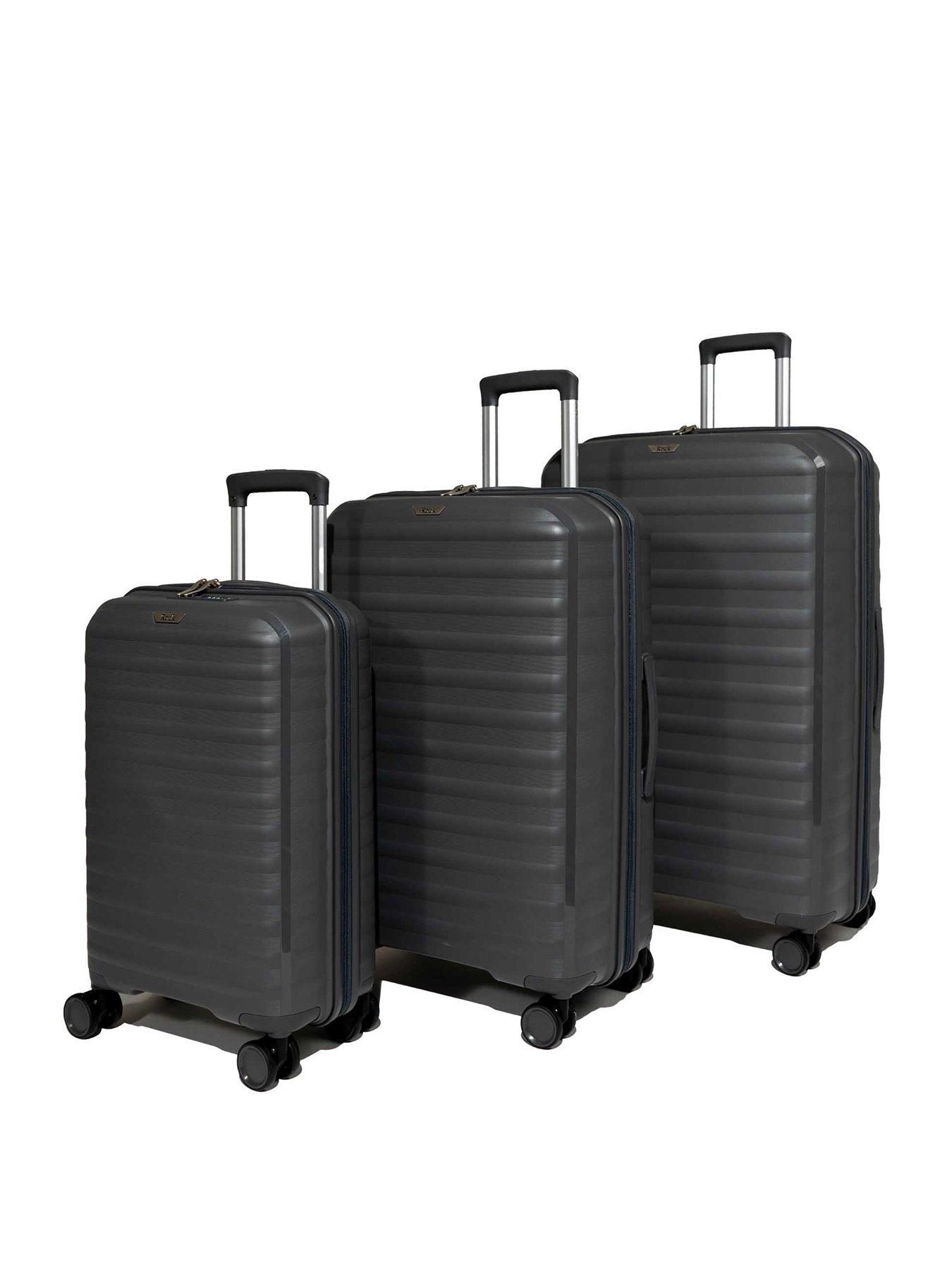 Rock Luggage Oslo Charcoal 3pc Set