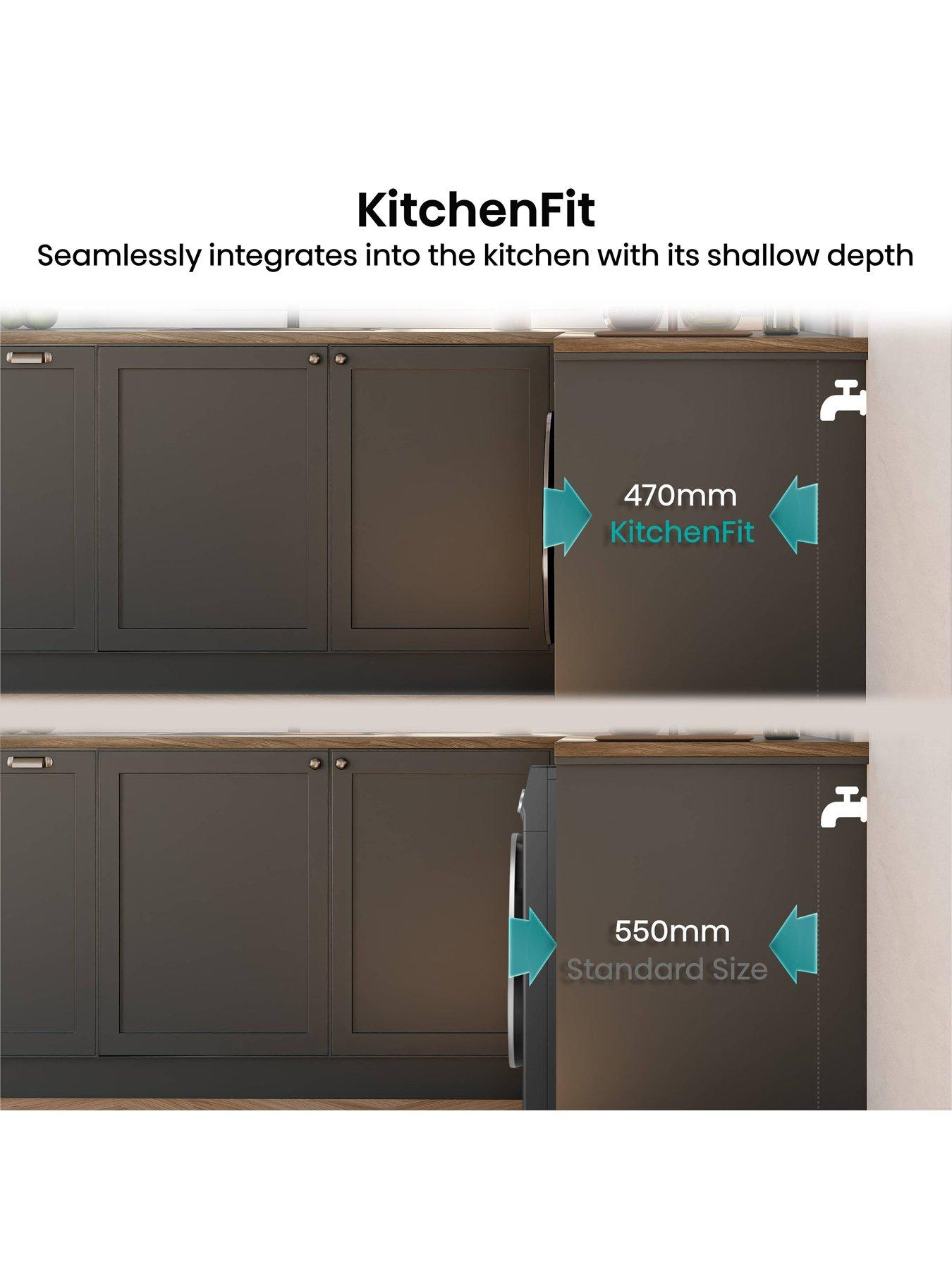 Image 6 of 8 of Hisense KitchenFit 5i Series WF5I9043BWFS WiFi-enabled 9kg, 1400 Spin Washing Machine - White - A Rated