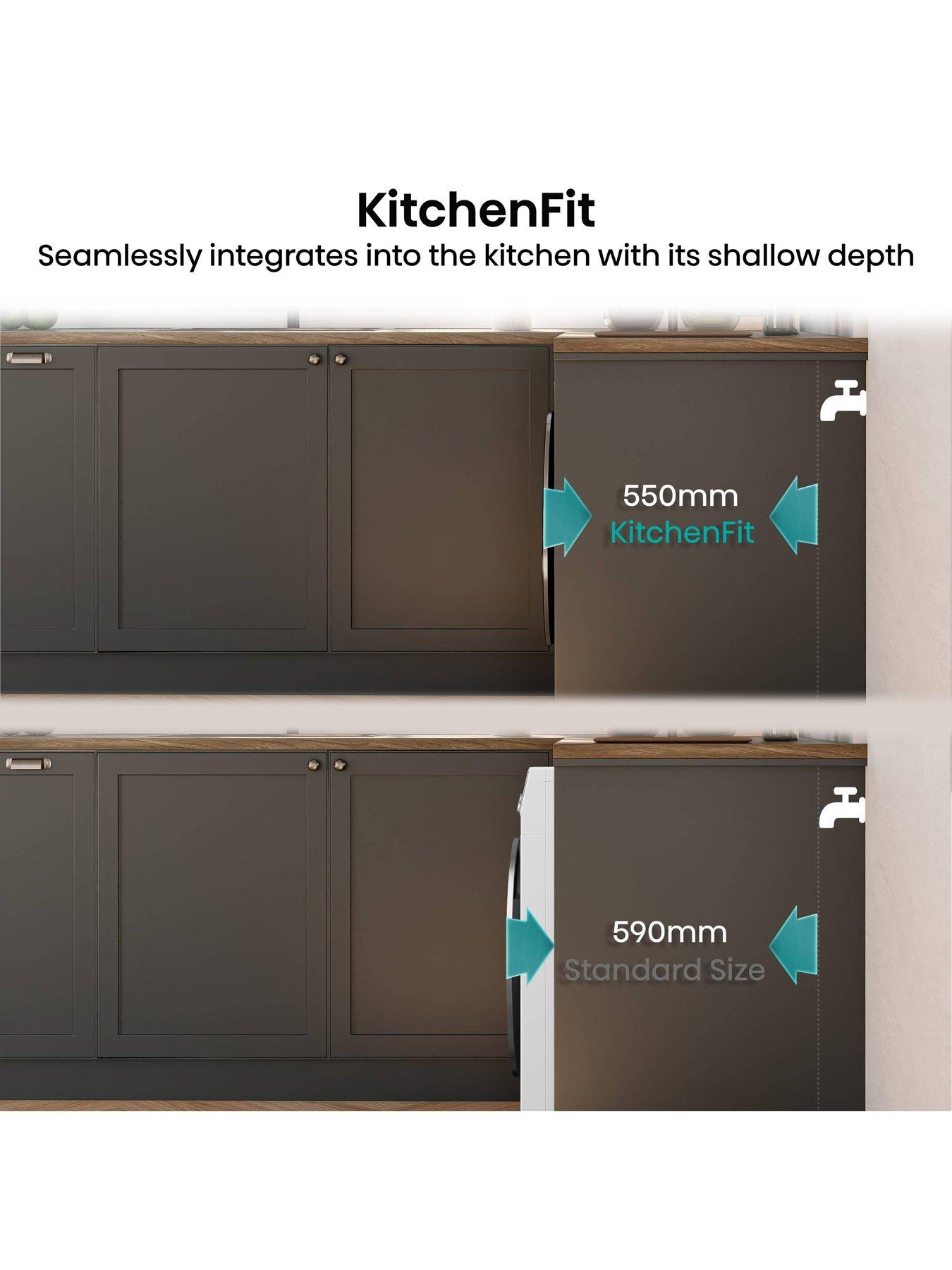 Image 6 of 8 of Hisense KitchenFit&trade;&nbsp;5i Series WF5I1045BBQ WiFi-enabled 10.5 kg 1400 Spin Washing Machine - Black - A Rated