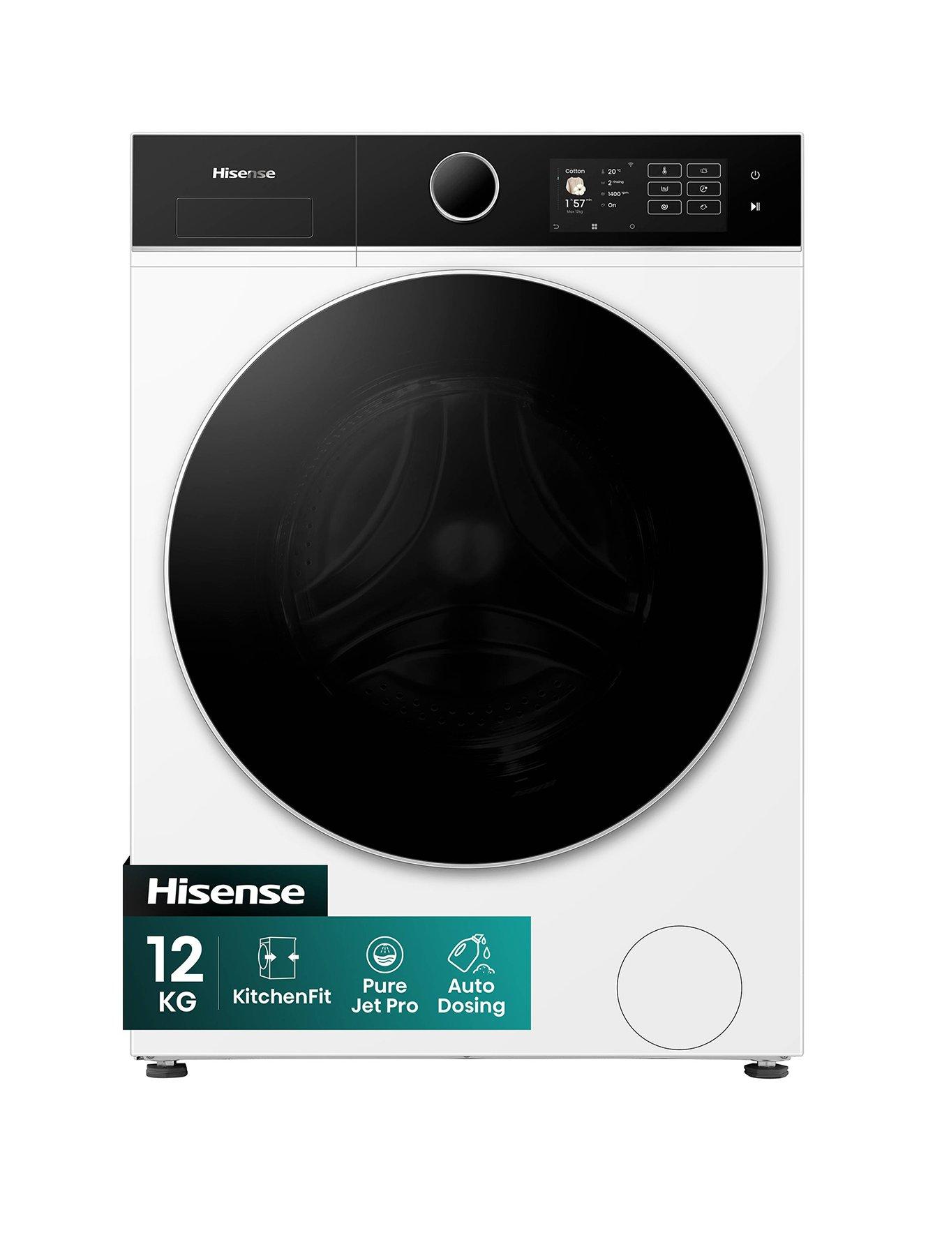 Hisense KitchenFit 5i Series WF5I1245BWR WiFi-enabled 12kg, 1400 Spin Washing Machine - White - A Rated