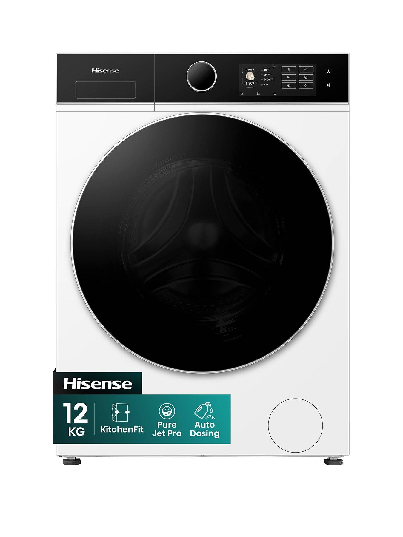 Hisense KitchenFit 5i Series WF5I1245BWR WiFi-enabled 12kg, 1400 Spin Washing Machine - White - A Rated