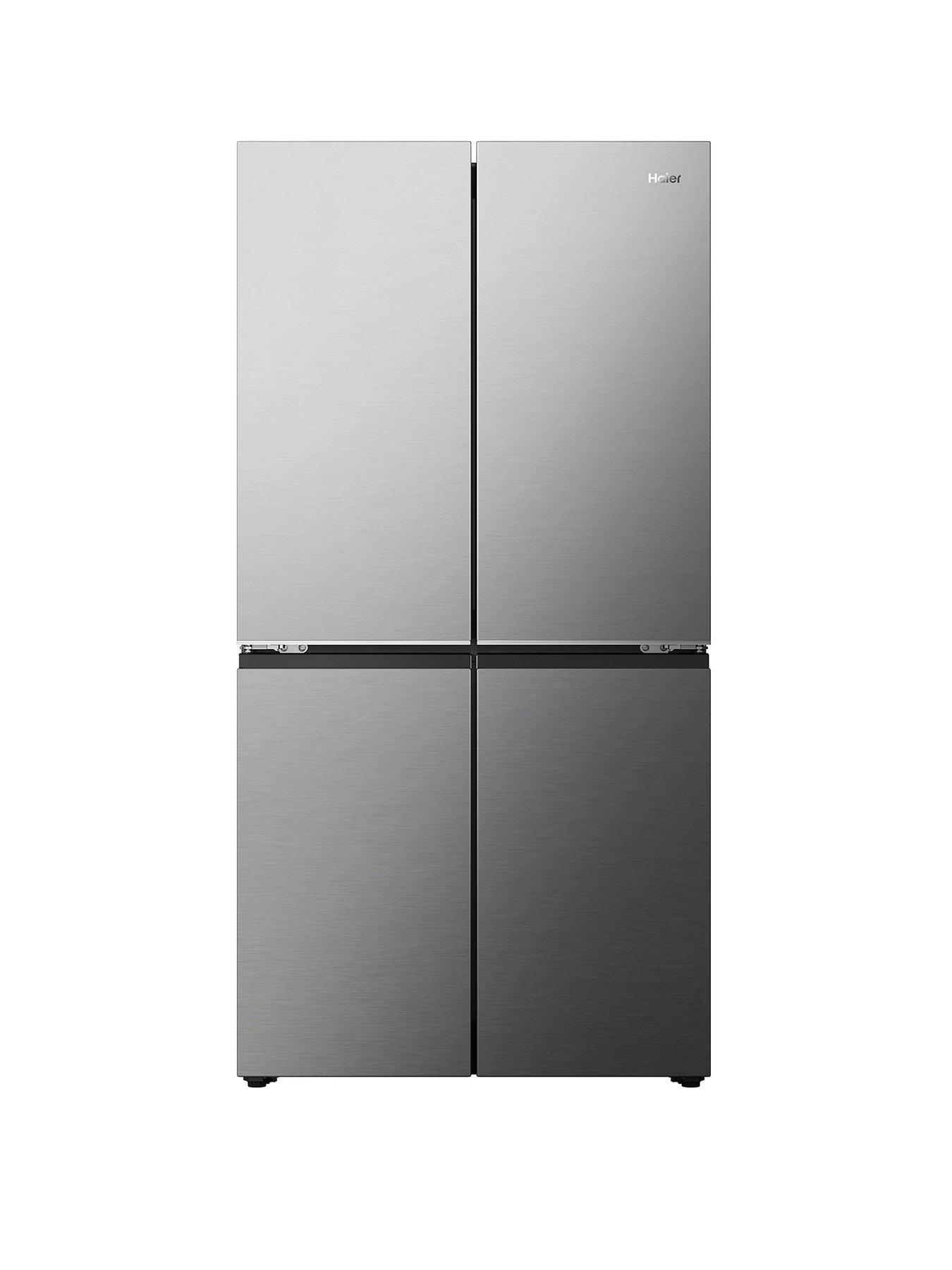 Haier Hcr59F18Dnmm 90Cm French Series 5 Freestanding Fridge Freezer Inox