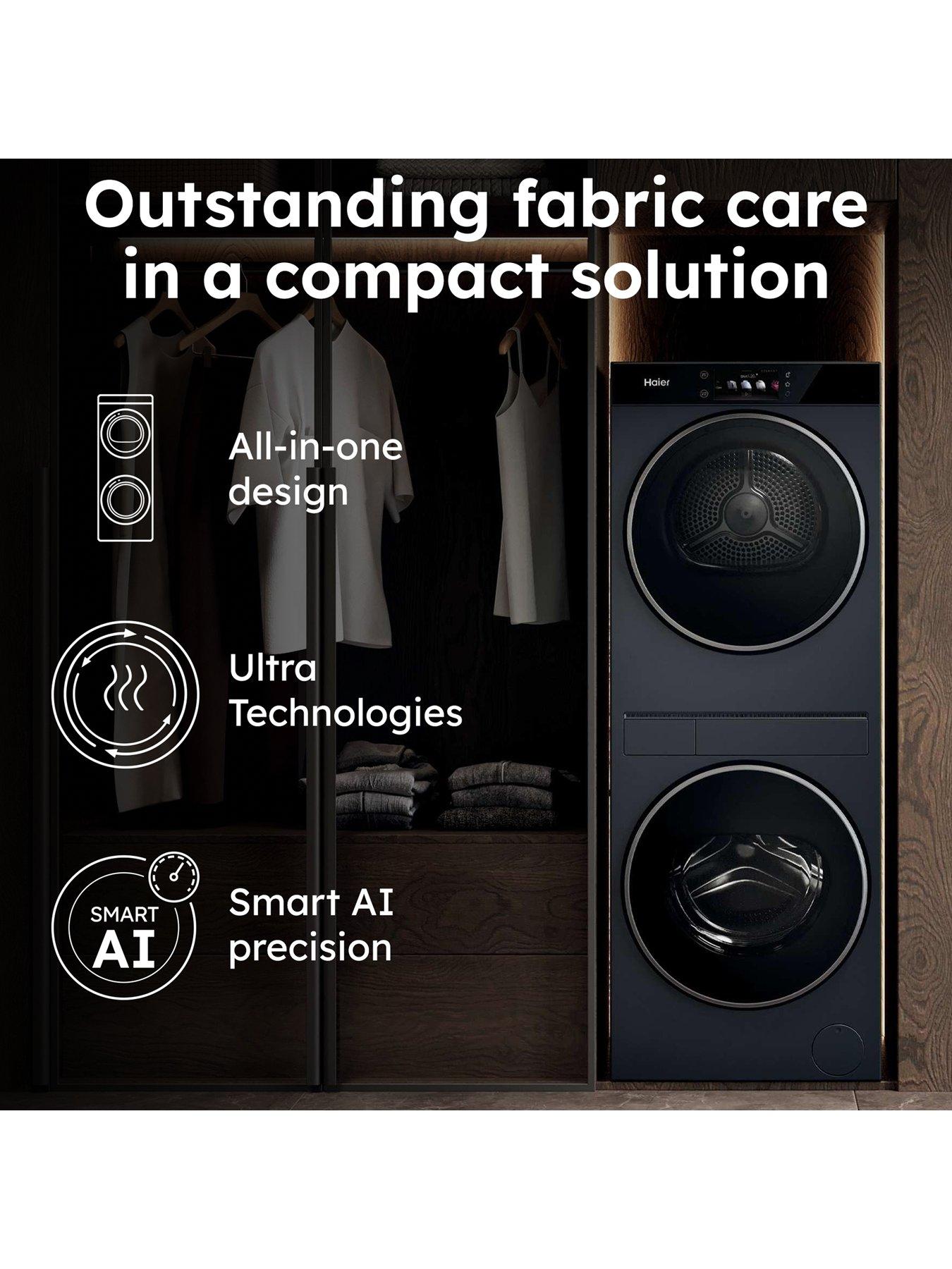 Image 3 of 7 of Haier CLC108-GNU1-UK Laundry Centre, 10kg+8kg, A-35%/A+++ Energy Class, 1400 rpm, Wifi, Freestanding Washer/Dryer - Graphite