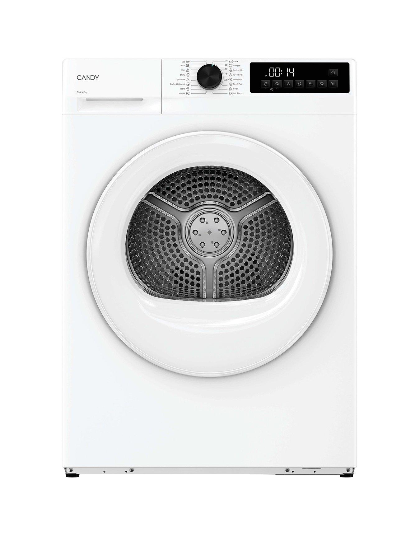 Candy GDL 8N1-80 Quick Pro, 8kg Heat Pump, A+ Energy Class Freestanding Tumble Dryer - White