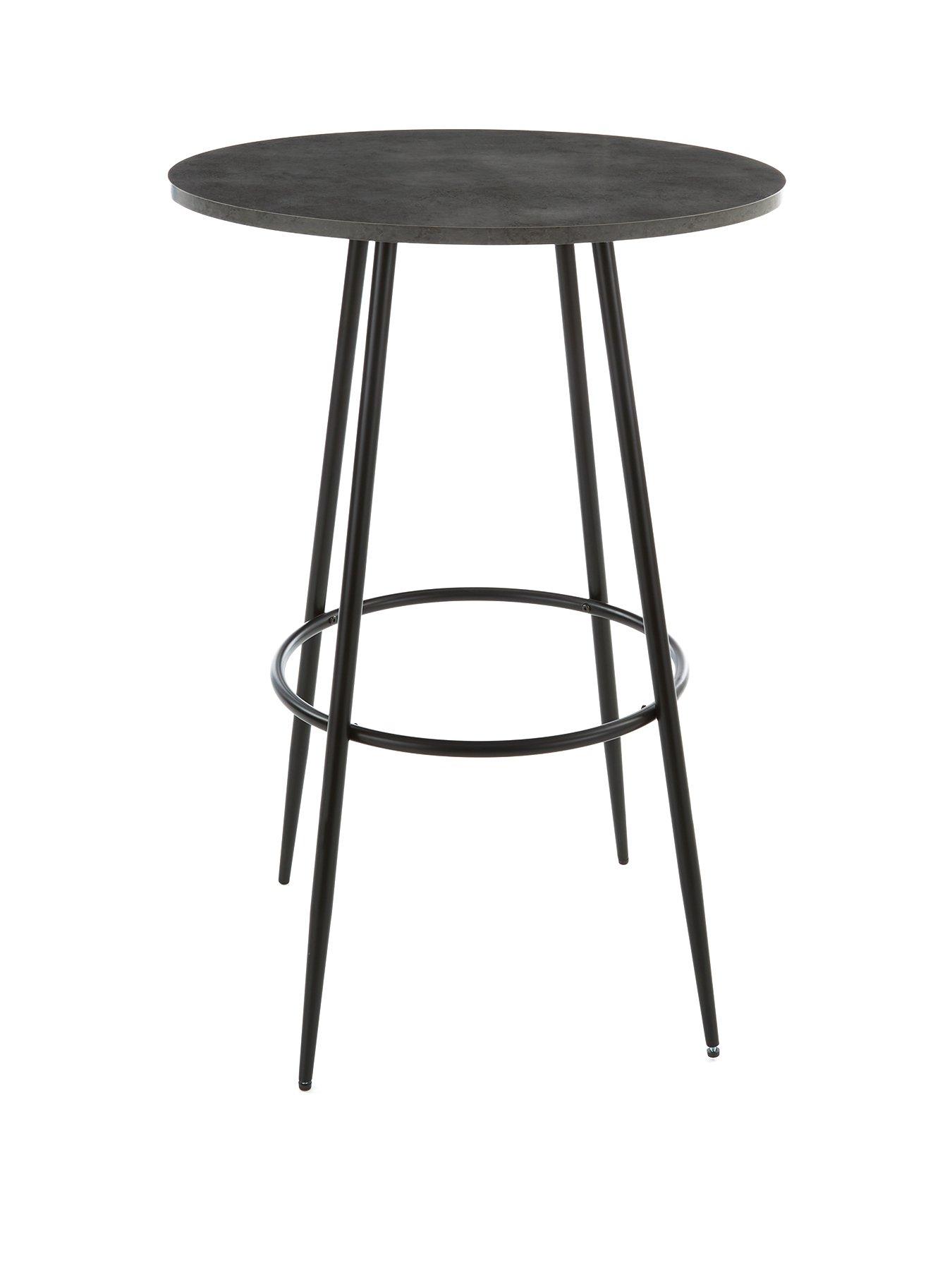 Image 3 of 5 of The Very Collection Dahlia 70cm High Bar Table &amp; 2 Navy Dahlia Bar Stools - FSC&reg; Certified