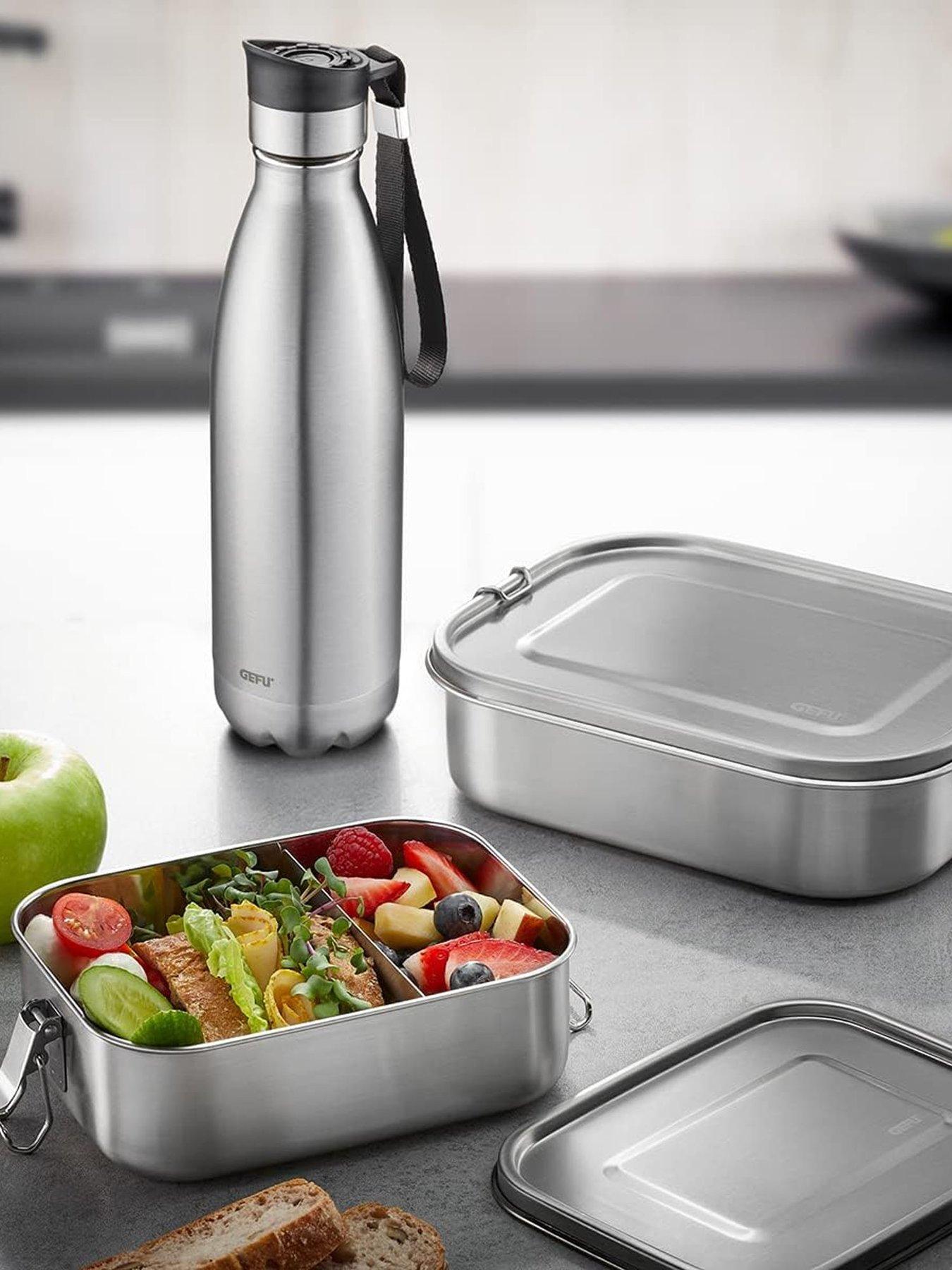 Image 1 of 3 of Gefu Endure Stainless Steel Lunchbox Small 1 Litre