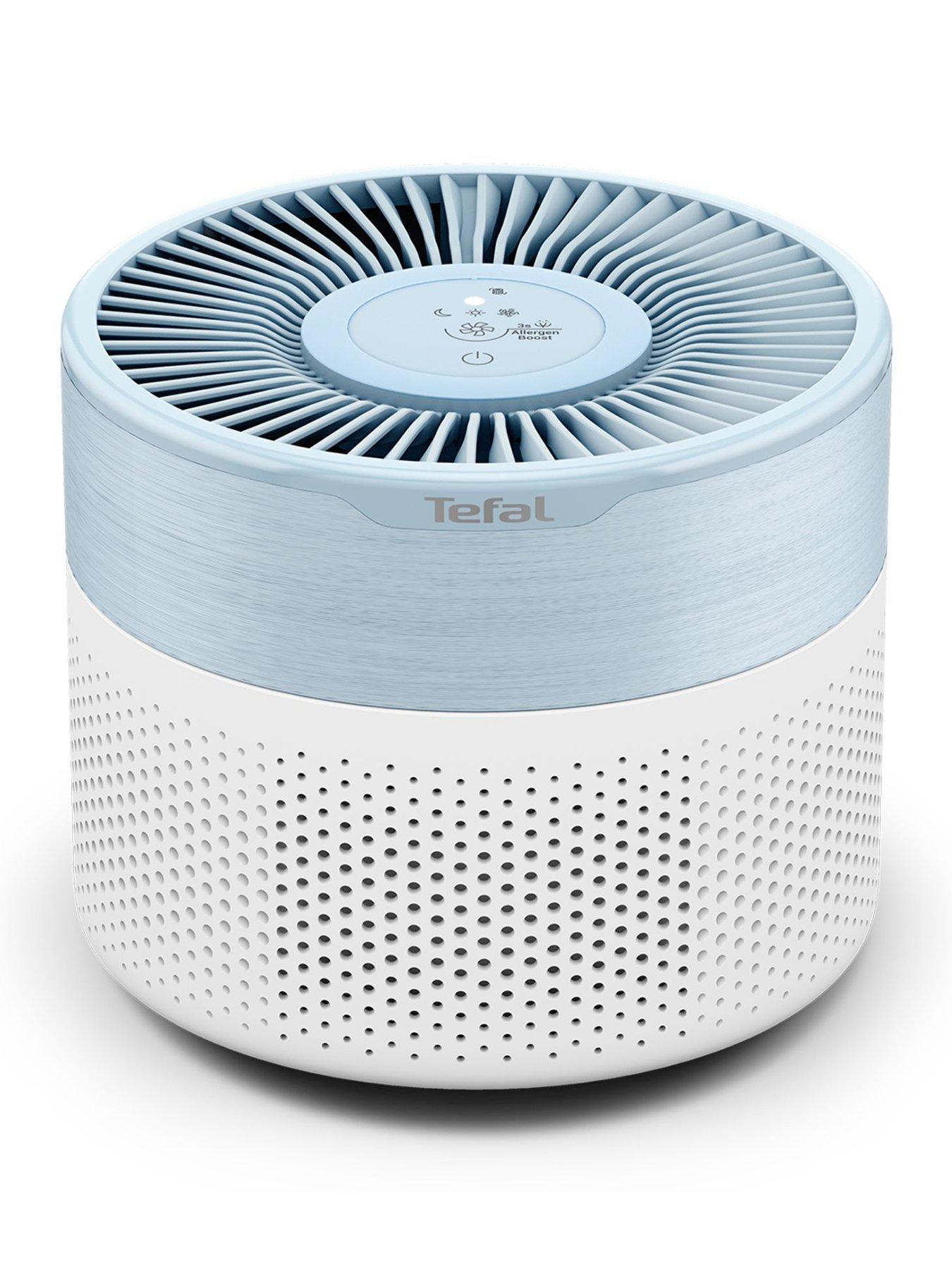 Tefal Pure Air Mini HEPA Air Purifier 22m2 Ultra Silent 21.5dB White & Blue - Image 6