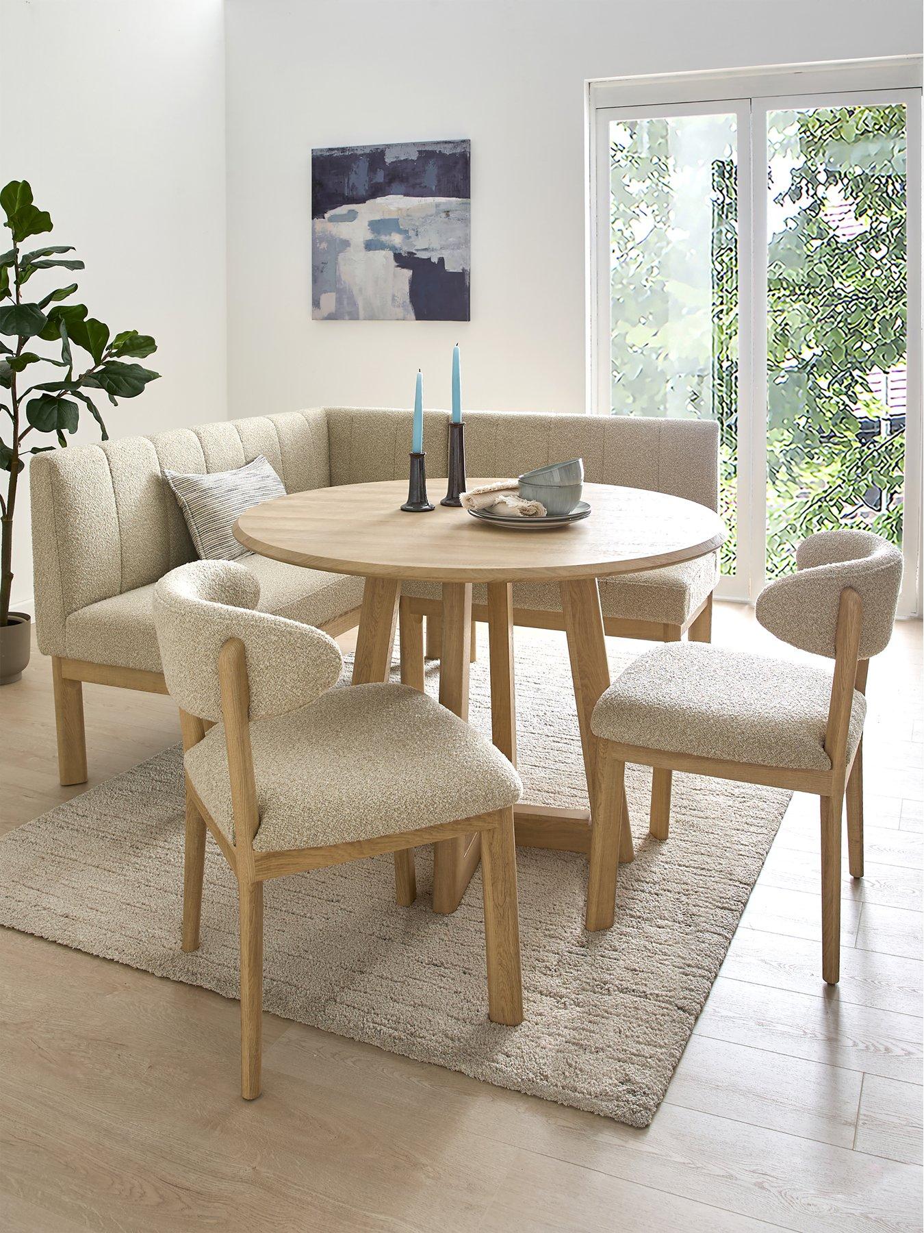 Image 1 of 7 of The Very Collection Hallie Corner Compact Dining Set With 2 Hallie Dining Chairs - FSC&reg; Certified