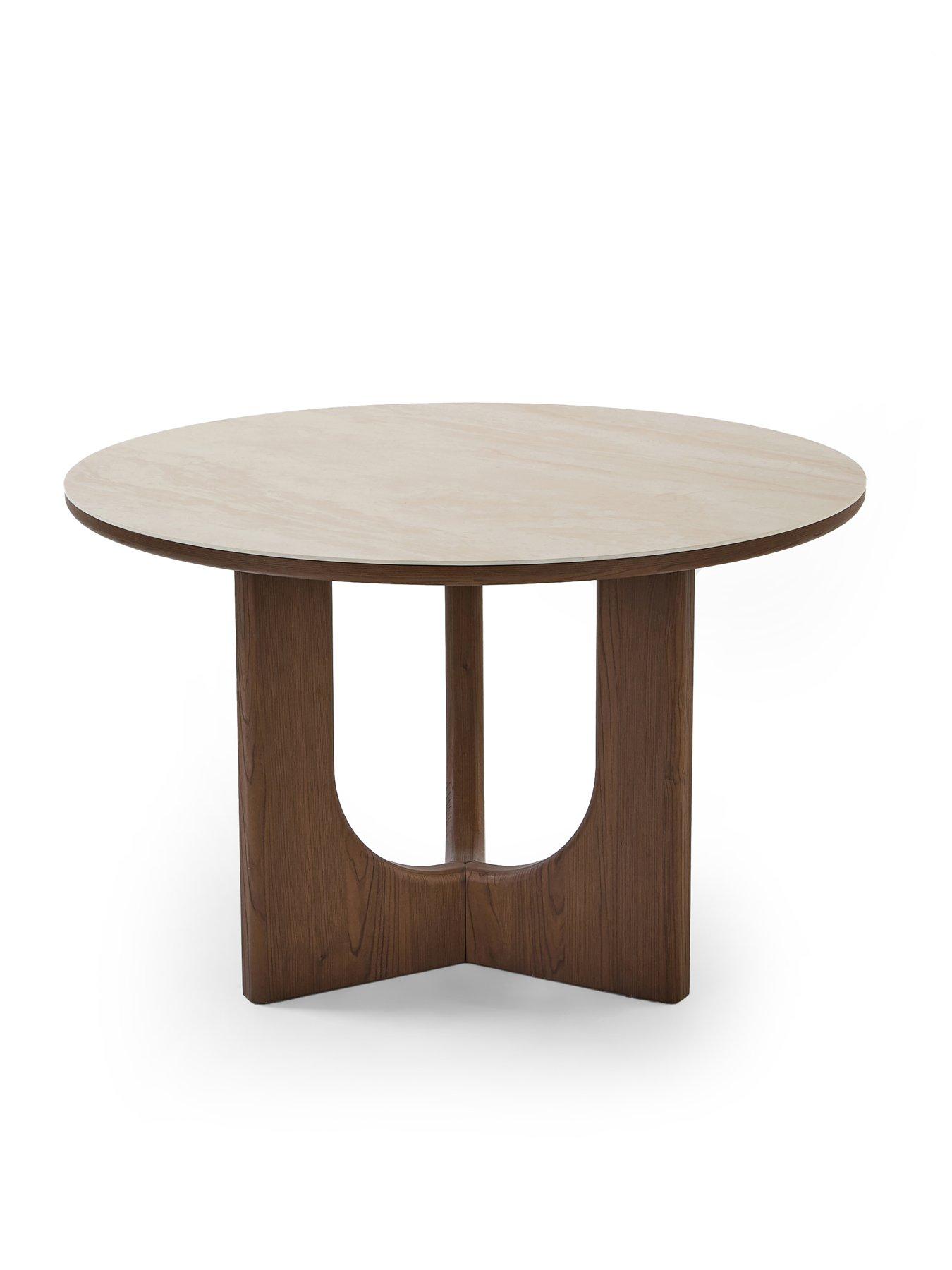 Image 4 of 7 of Michelle Keegan Home Esta 120cm Round Dining Table &amp; 4 Esta Dining Chairs - FSC&reg; Certified