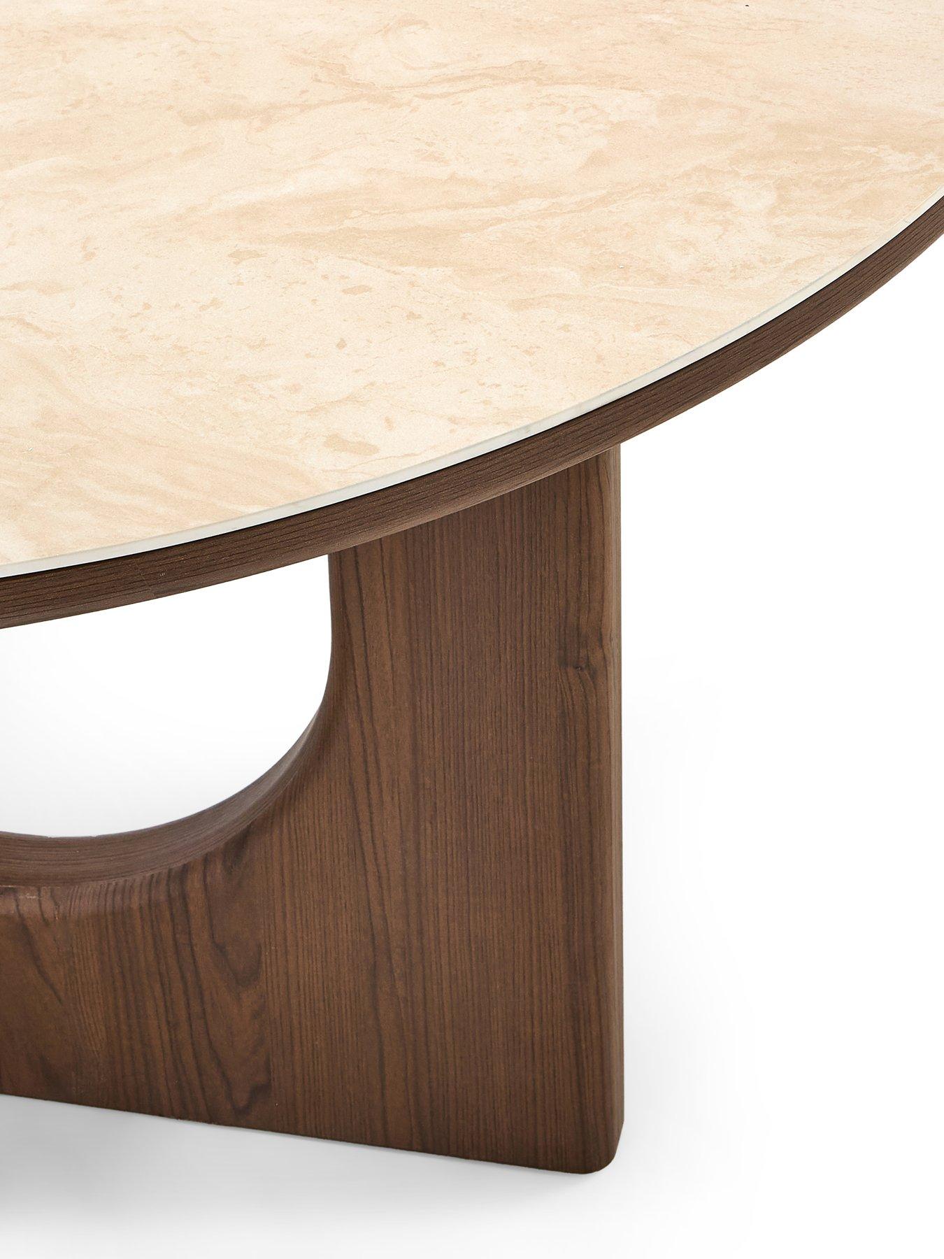 Image 5 of 7 of Michelle Keegan Home Esta 120cm Round Dining Table &amp; 4 Esta Dining Chairs - FSC&reg; Certified