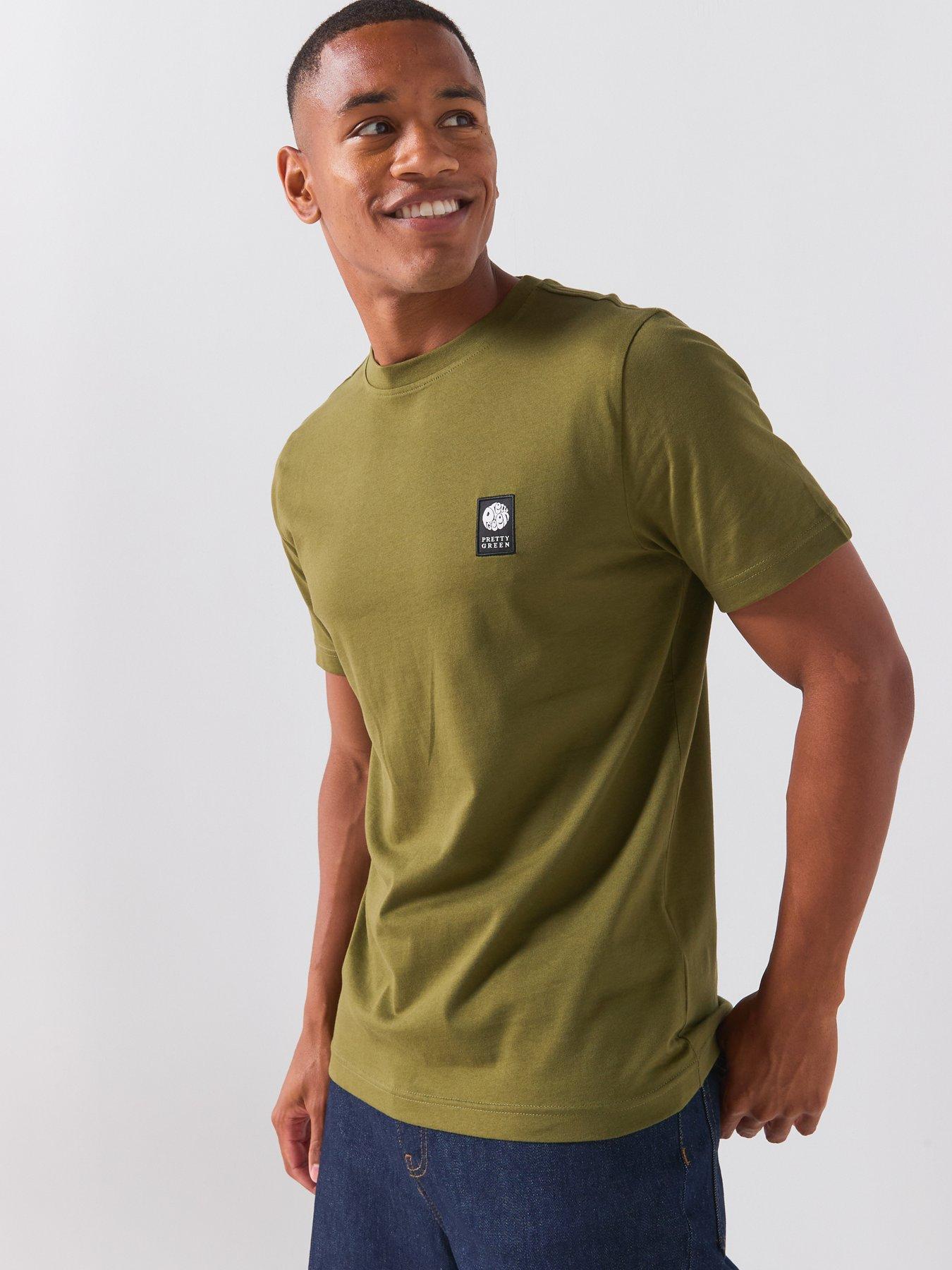 Pretty Green Sinclair Small Logo T-shirt - Khaki