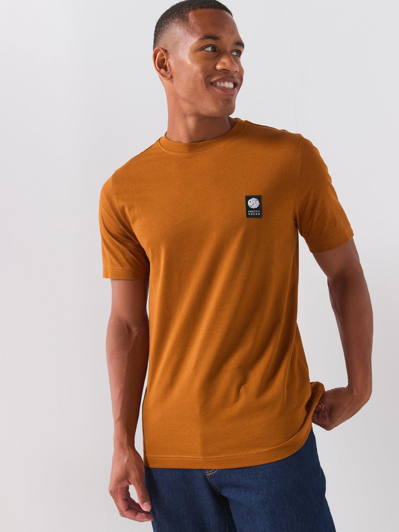 Pretty Green Sinclair Small Logo T-shirt - Orange