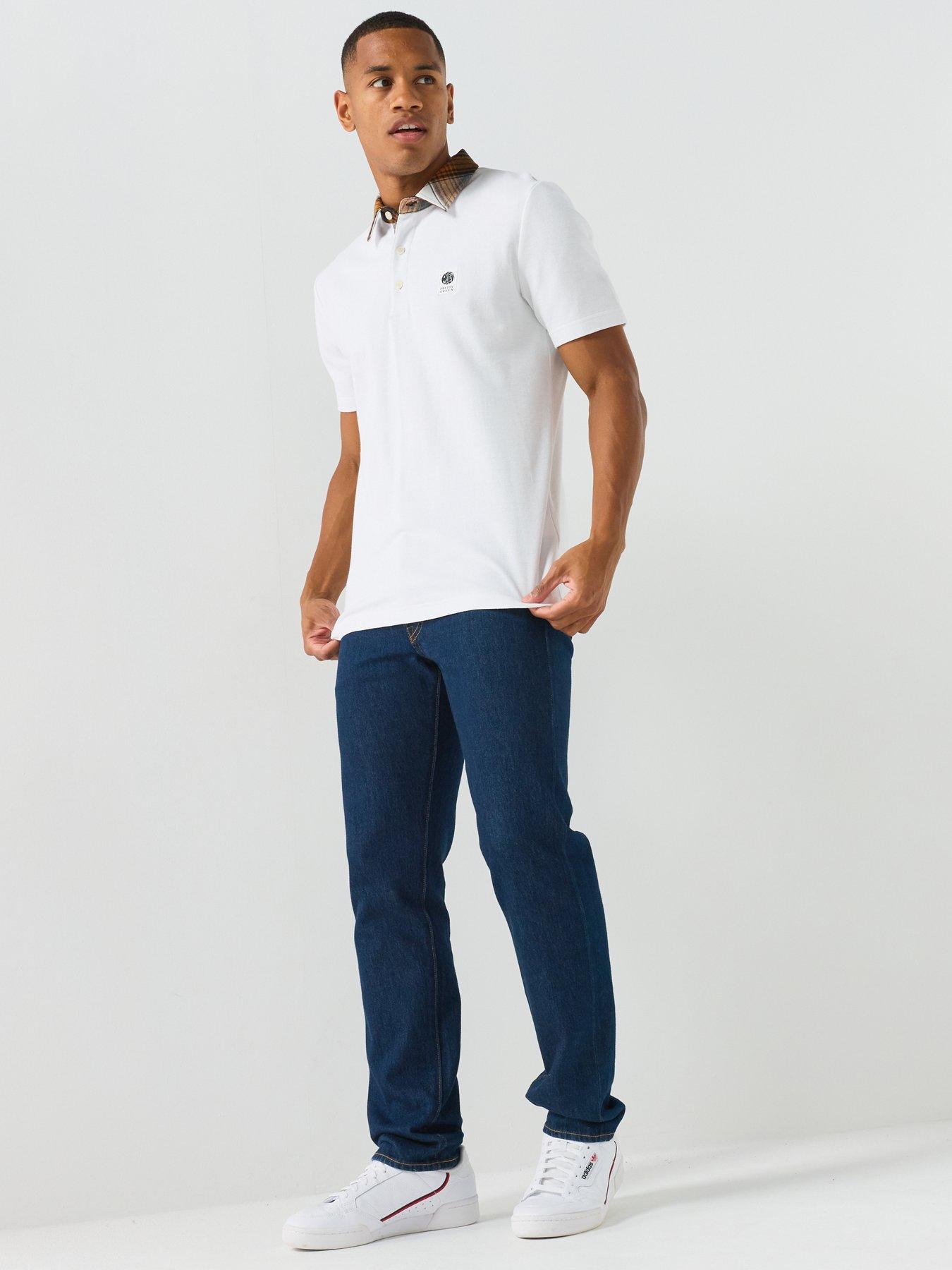 Image 3 of 5 of Pretty Green Strobe Polo Shirt - White