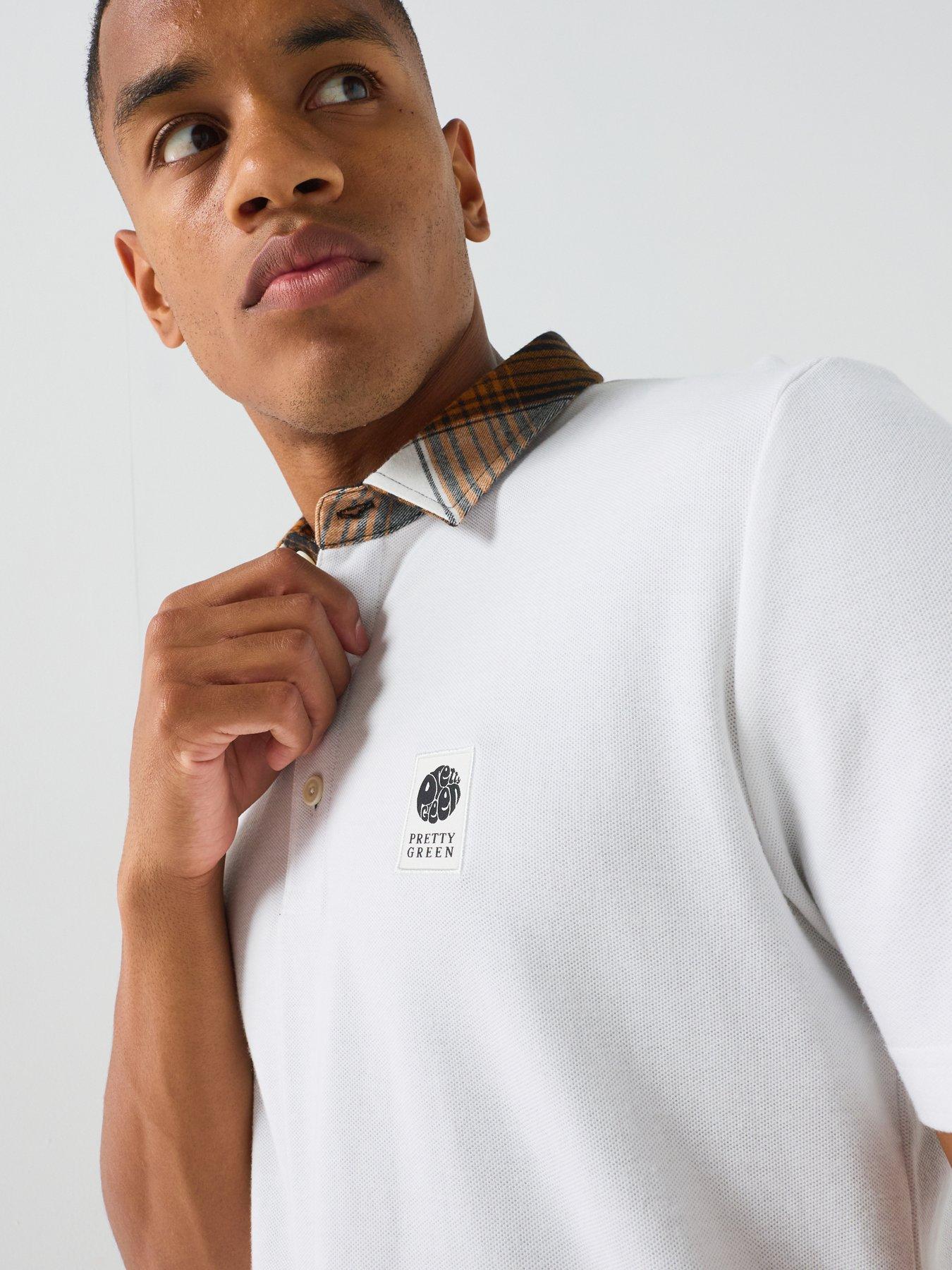 Image 4 of 5 of Pretty Green Strobe Polo Shirt - White