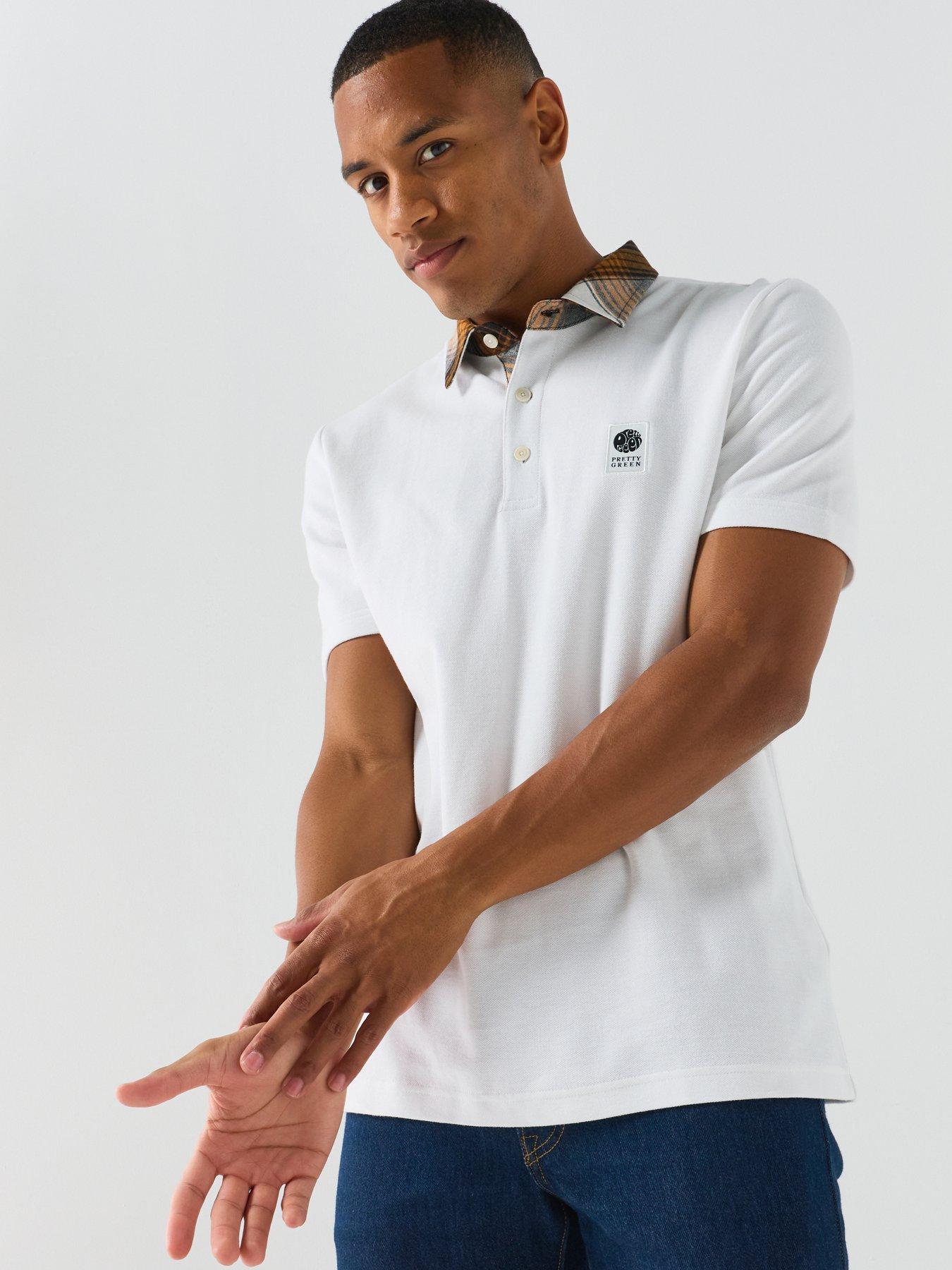 Image 5 of 5 of Pretty Green Strobe Polo Shirt - White