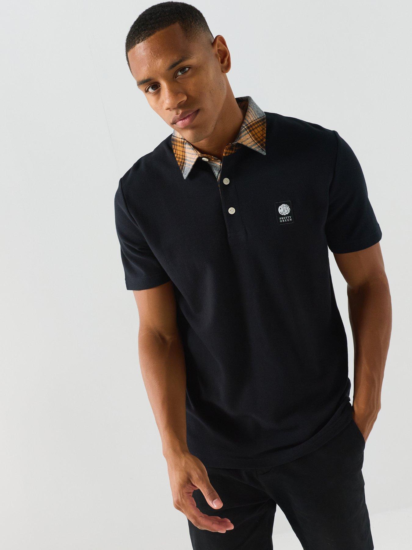 Image 6 of 6 of Pretty Green Strobe Polo Shirt - Black