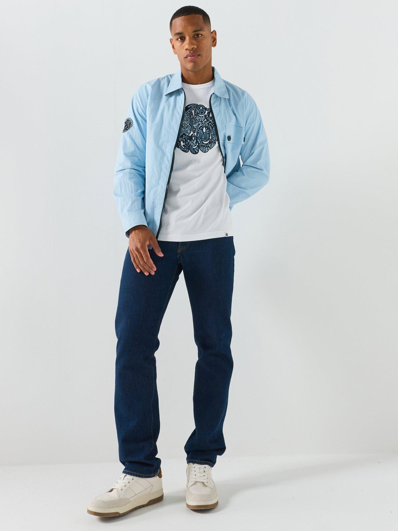 Pretty Green Heaton Overshirt - Blue