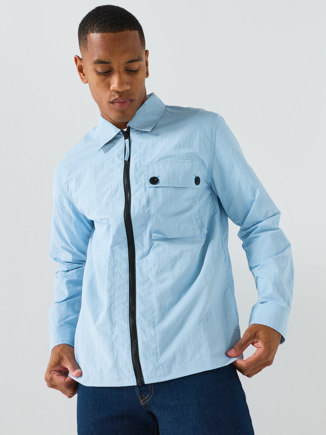 Image 3 of 4 of Pretty Green Heaton Overshirt - Blue