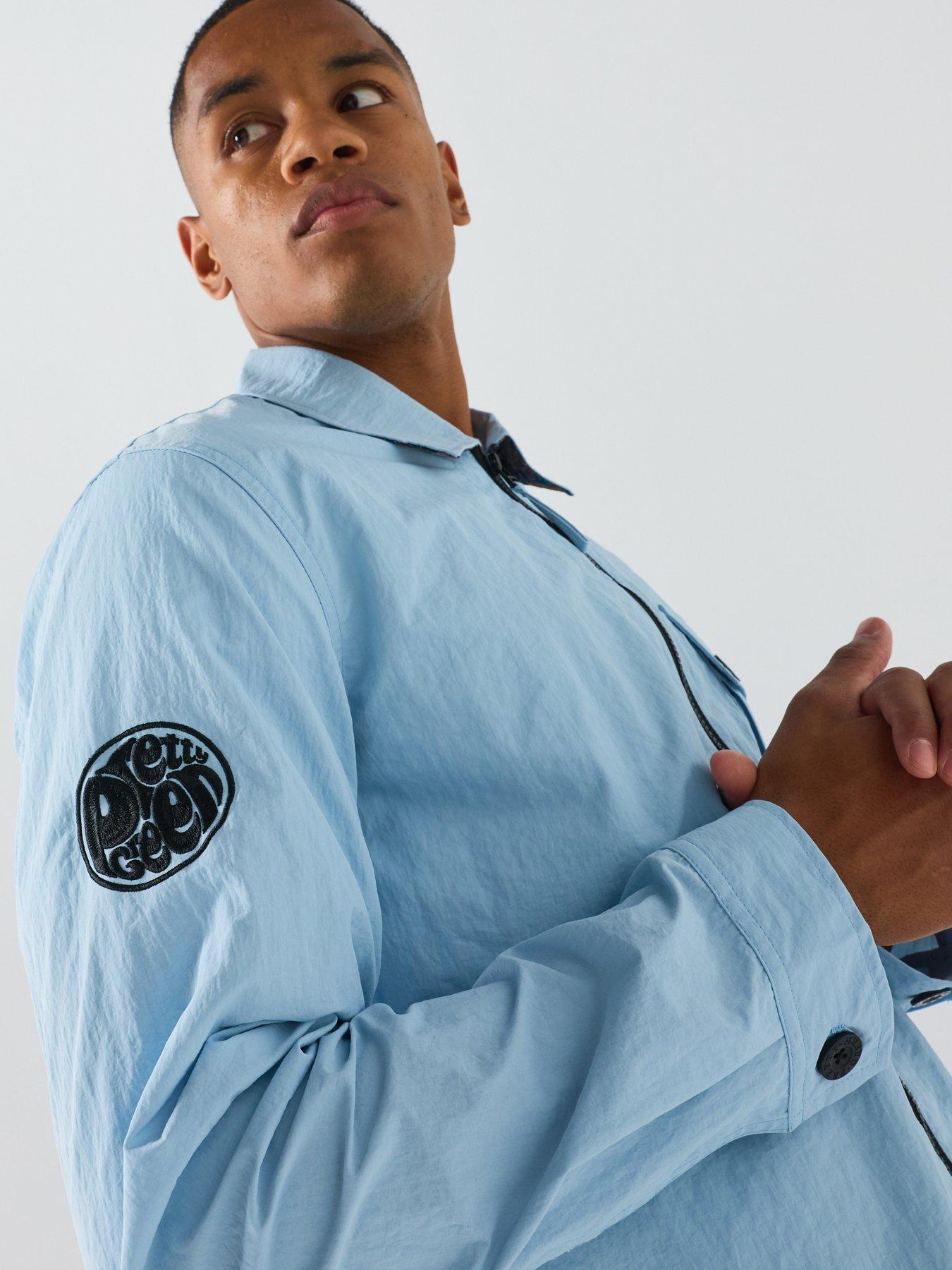 Image 4 of 4 of Pretty Green Heaton Overshirt - Blue