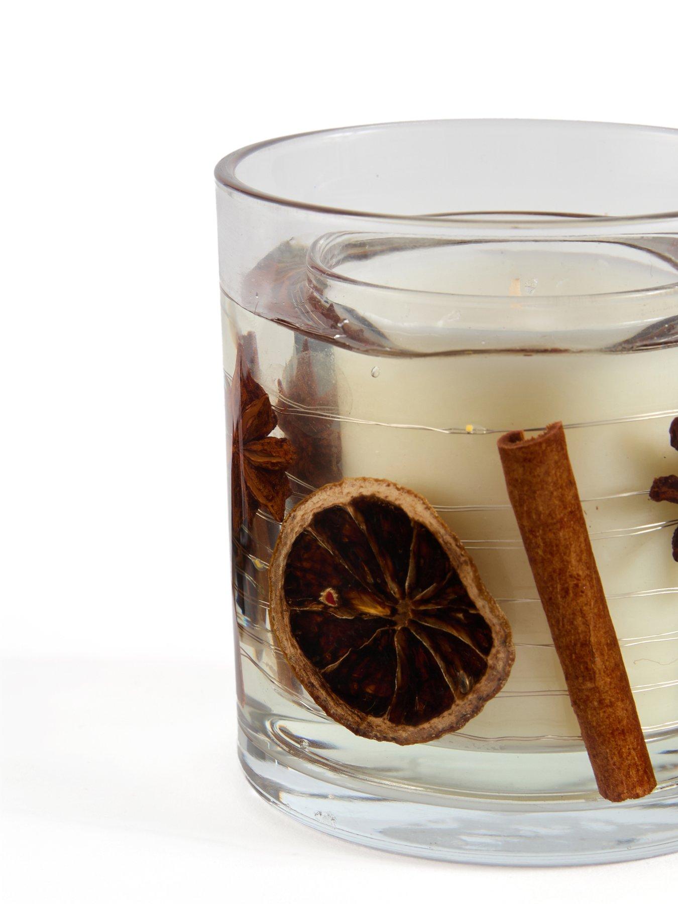 Image 4 of 7 of Festive Star & Cinnamon Flicker Glow Led Candle - Battery Operated - 10cm