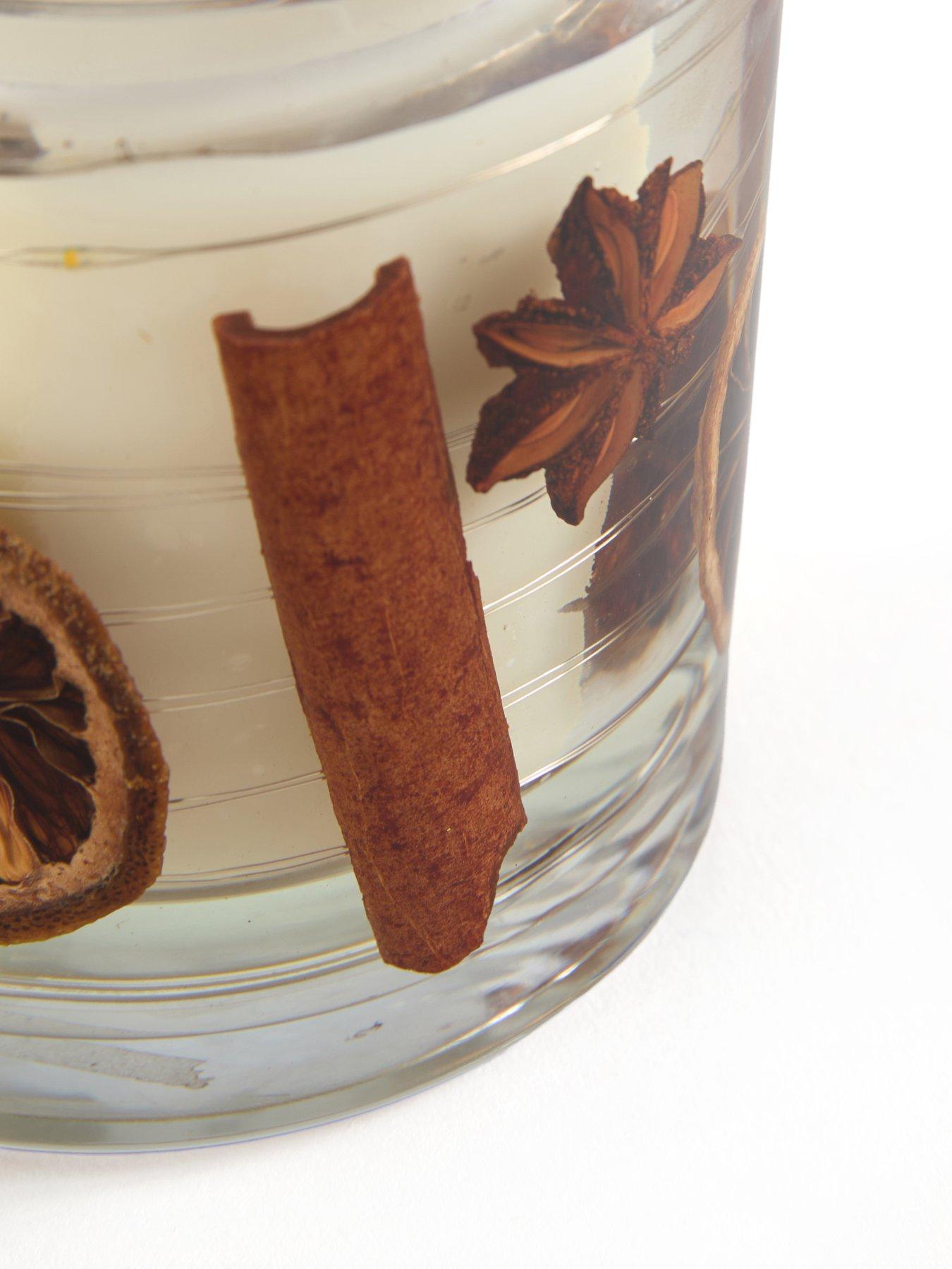 Image 6 of 7 of Festive Star & Cinnamon Flicker Glow Led Candle - Battery Operated - 10cm