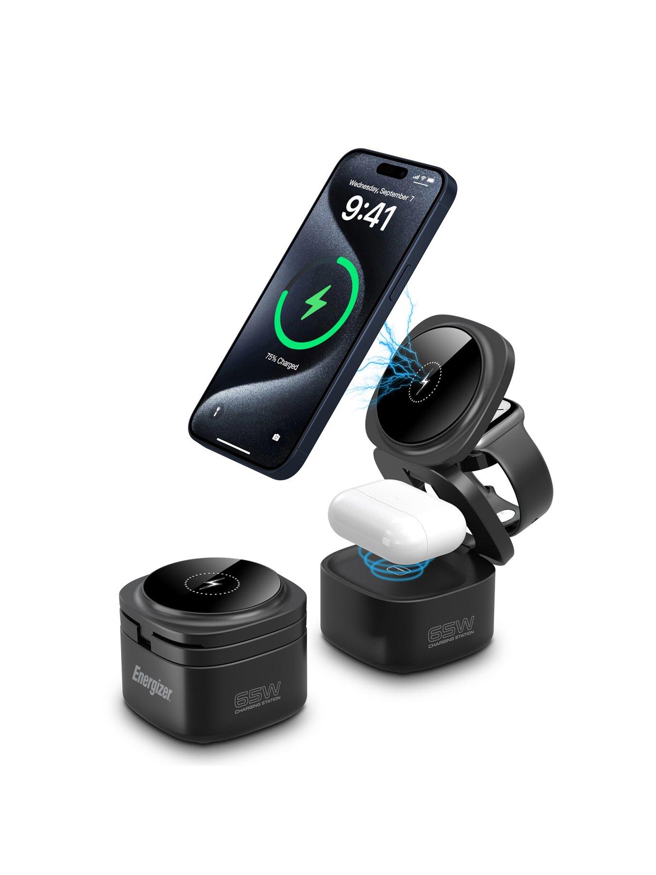 Image 2 of 7 of Energizer 15W 5-in-1 QI Wireless Stand & Dock White