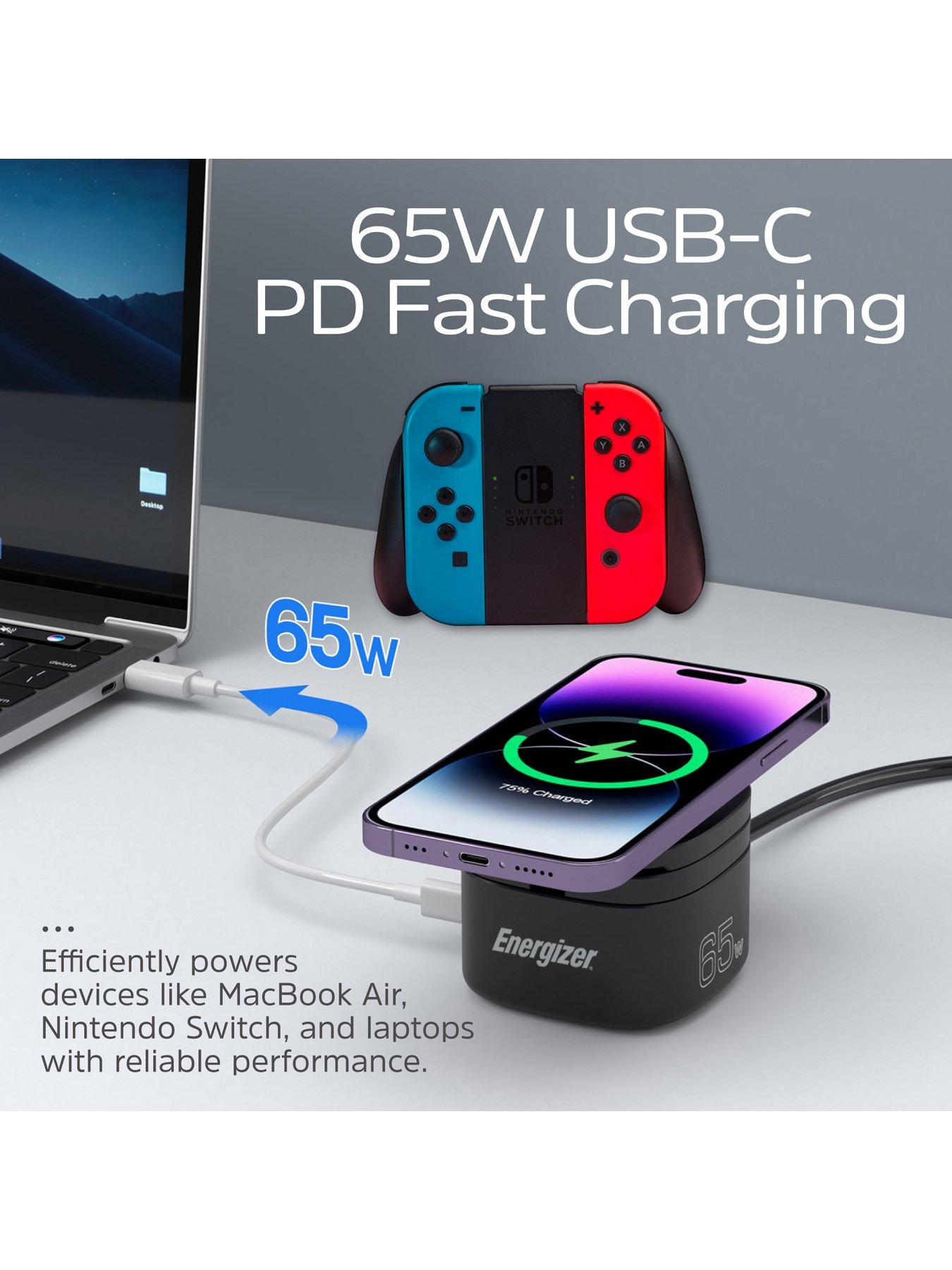 Image 4 of 7 of Energizer 15W 5-in-1 QI Wireless Stand & Dock White