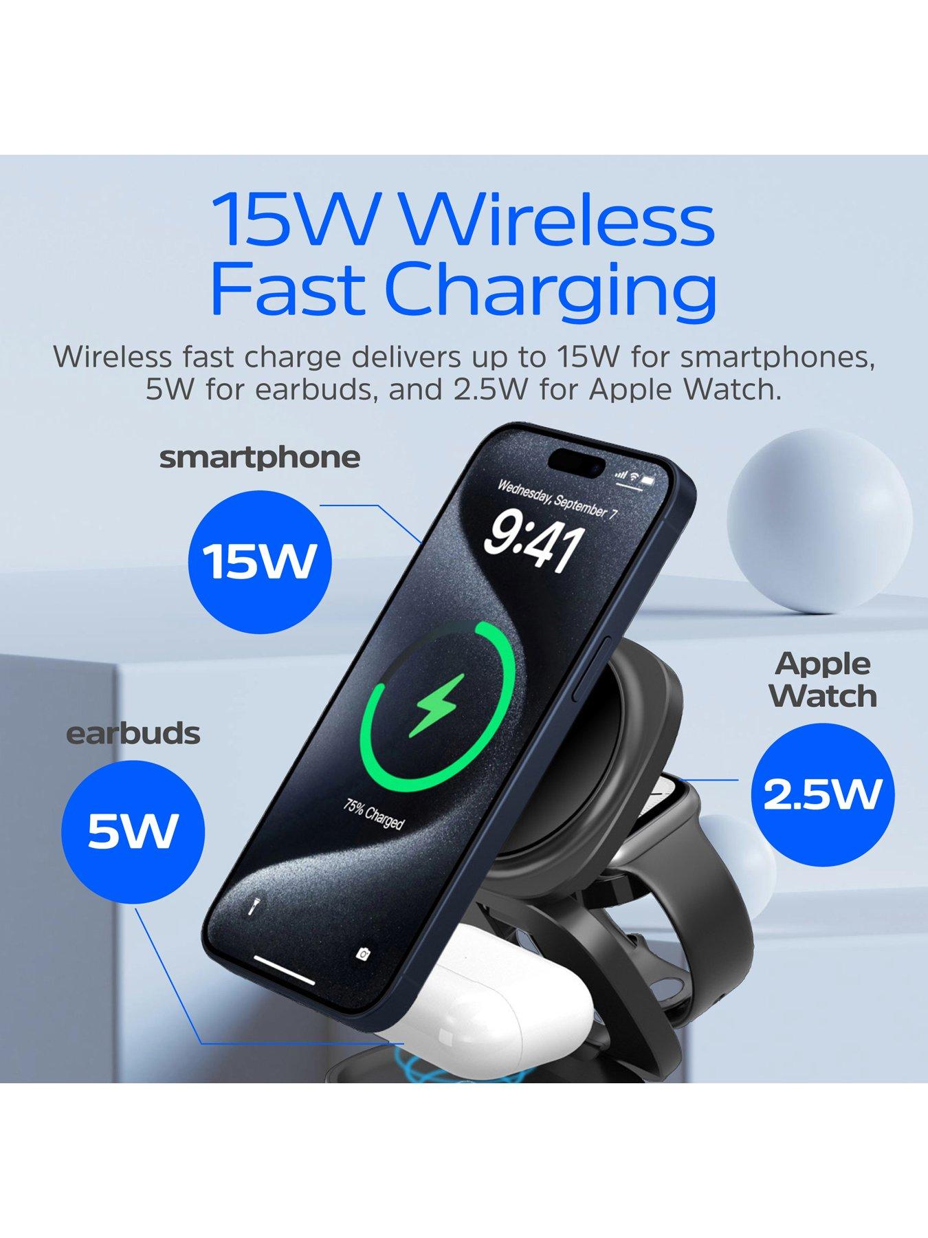Image 5 of 7 of Energizer 15W 5-in-1 QI Wireless Stand & Dock White